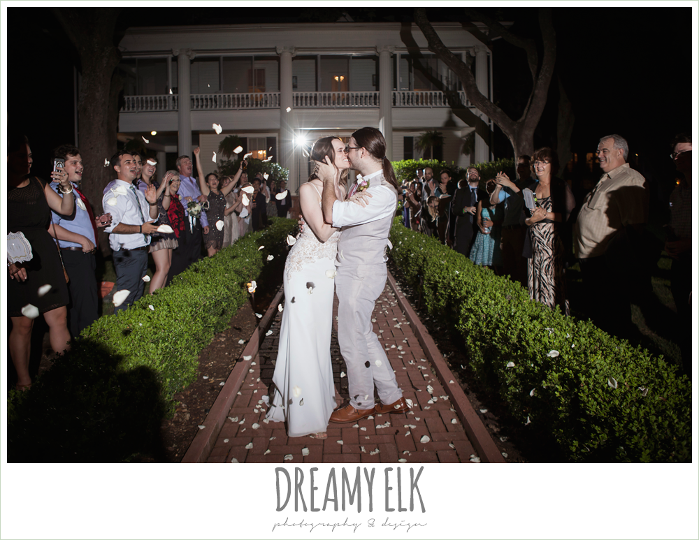 rose petal wedding send off, guests dancing at wedding reception, the winfield inn, photo {dreamy elk photography and design}