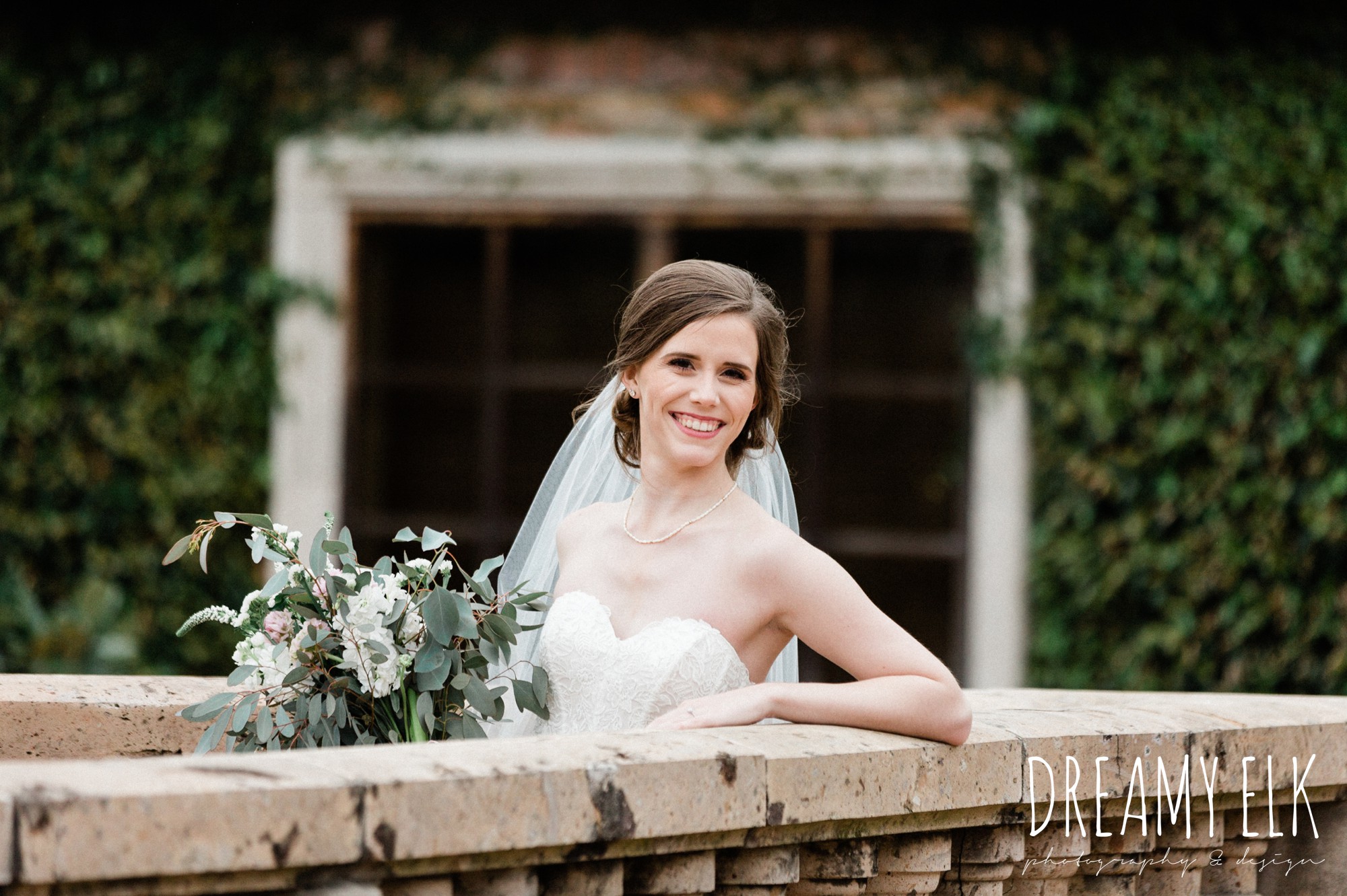 sweetheart tulle bhldn wedding dress, outdoor spring bridal photo, the gallery, houston, texas, dreamy elk photography and design