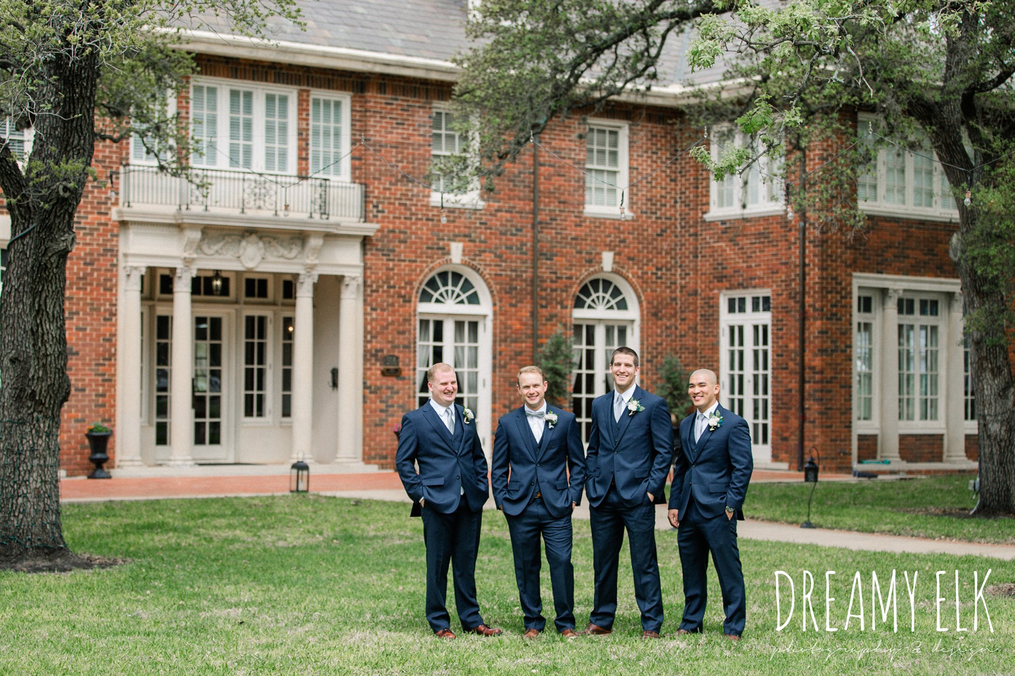 groom and groomsmen, men's wearhouse, spring wedding, the astin mansion, bryan, texas, spring wedding, dreamy elk photography and design