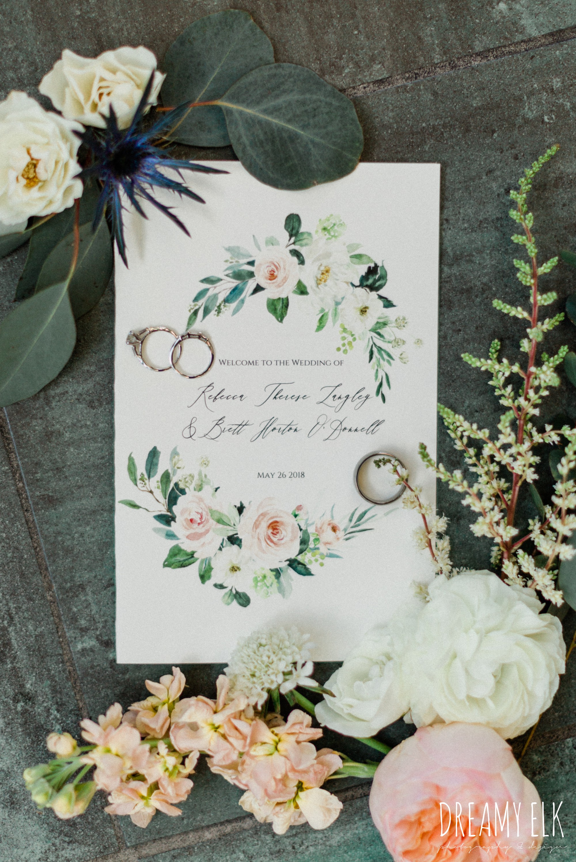 basic invite, unforgettable floral, spring wedding photo college station texas, dreamy elk photography and design