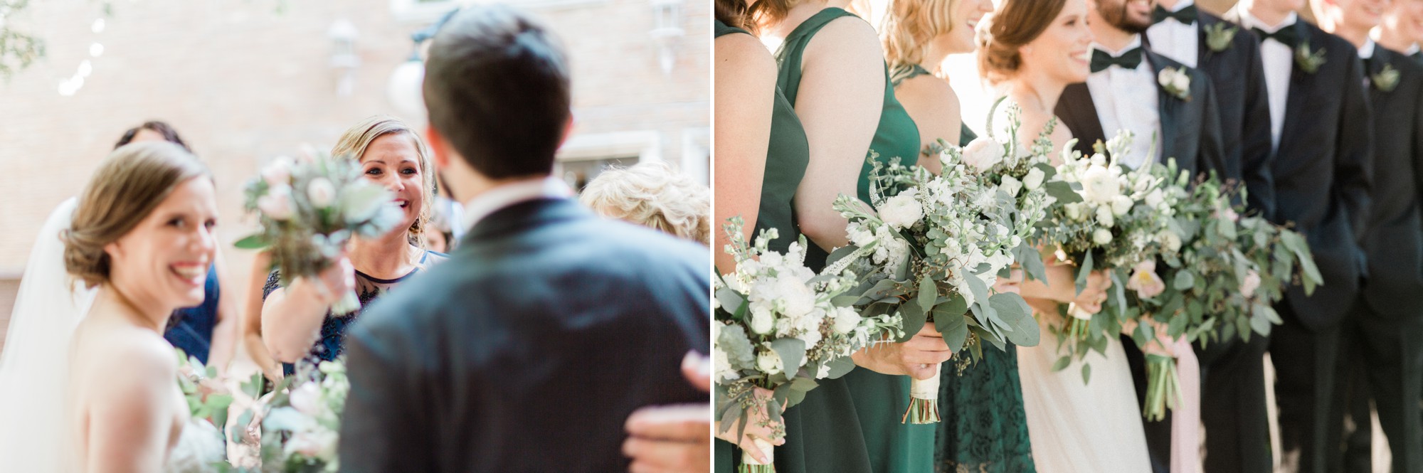 emerald bridesmaid dress, poison ivy floral design, spring wedding photo, the gallery, houston, texas, dreamy elk photography and design