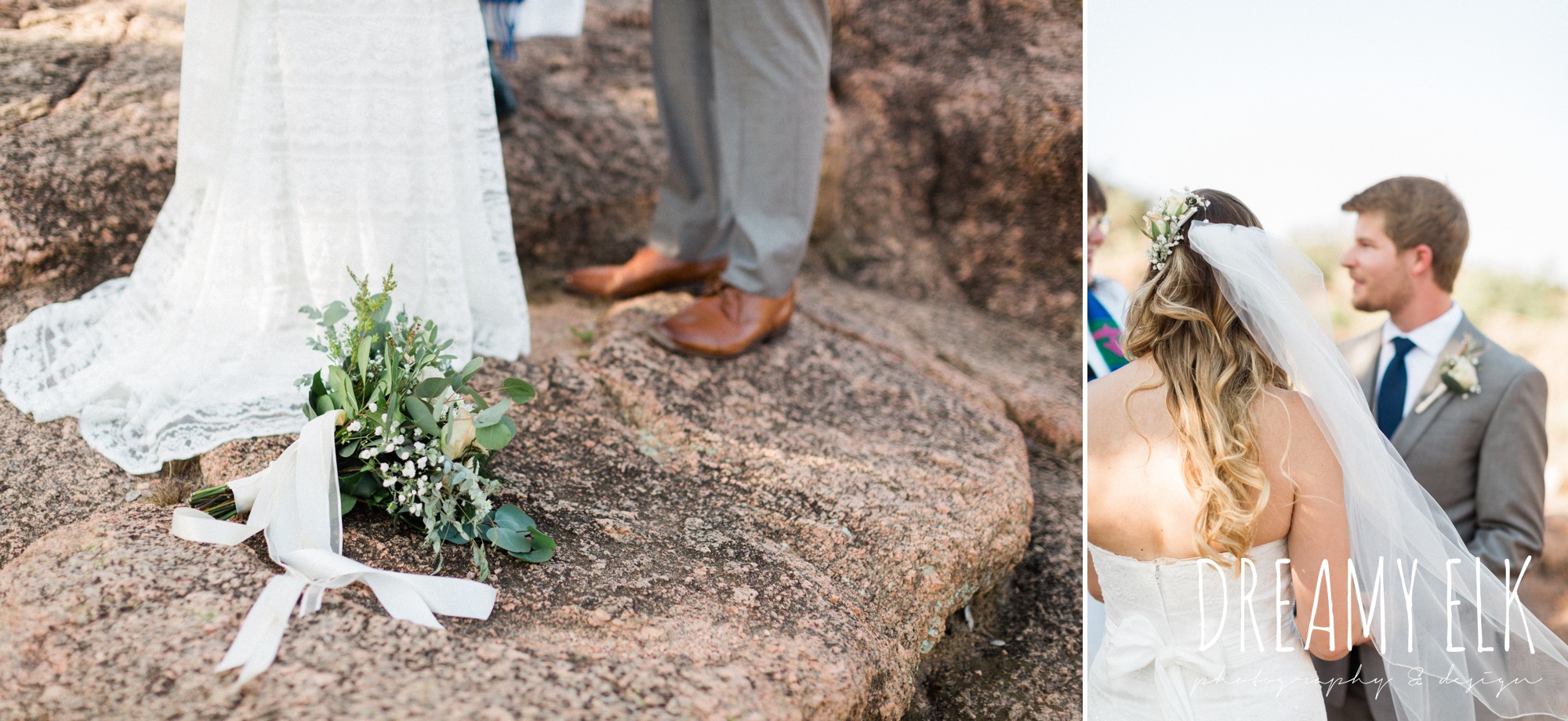 summer elopement enchanted rock fredericksburg texas wedding photo, dreamy elk photography and design