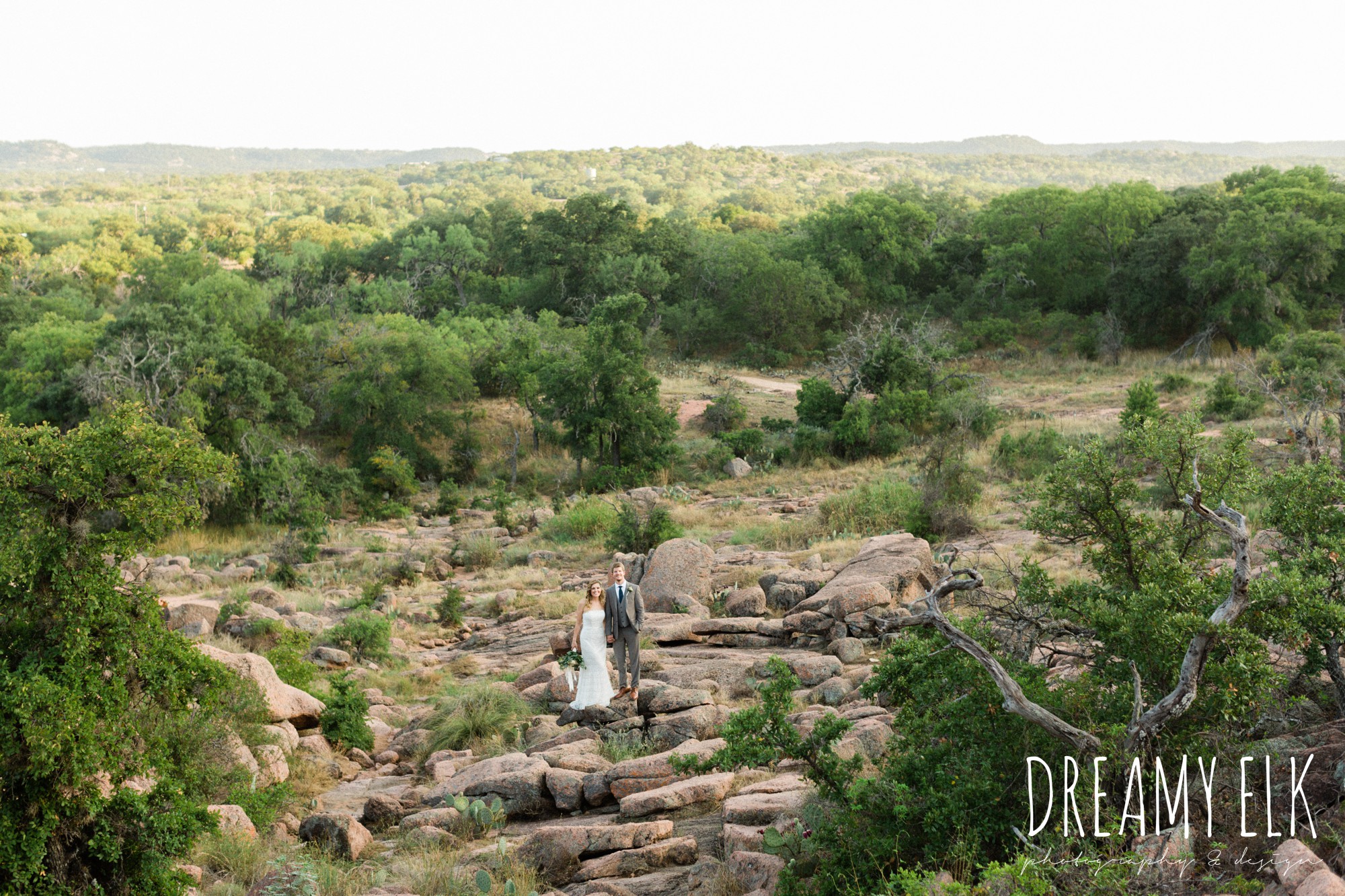 summer elopement enchanted rock fredericksburg texas wedding photo, dreamy elk photography and design