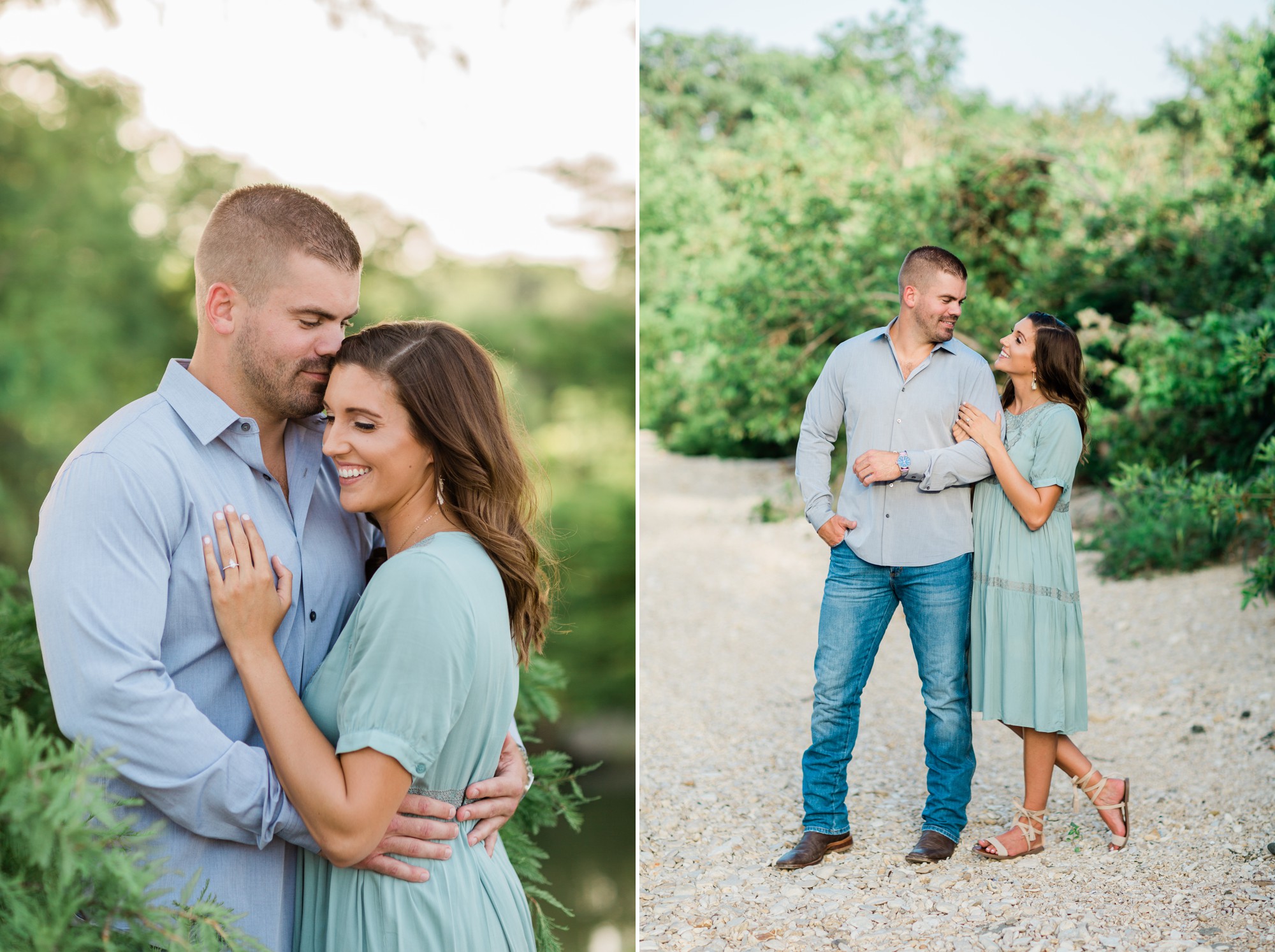 mckinney falls state park austin texas engagement photo