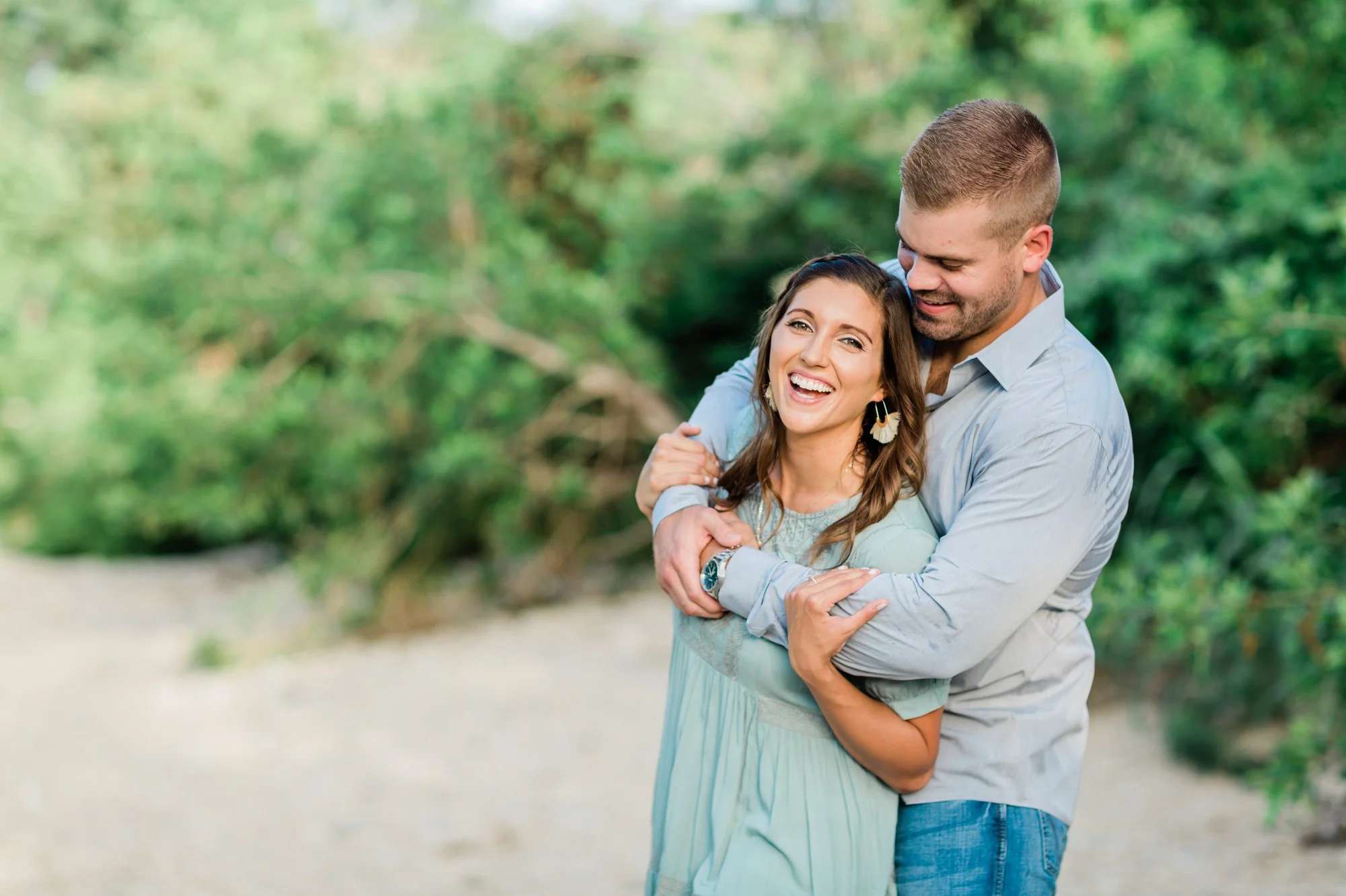 mckinney falls state park austin texas engagement photo