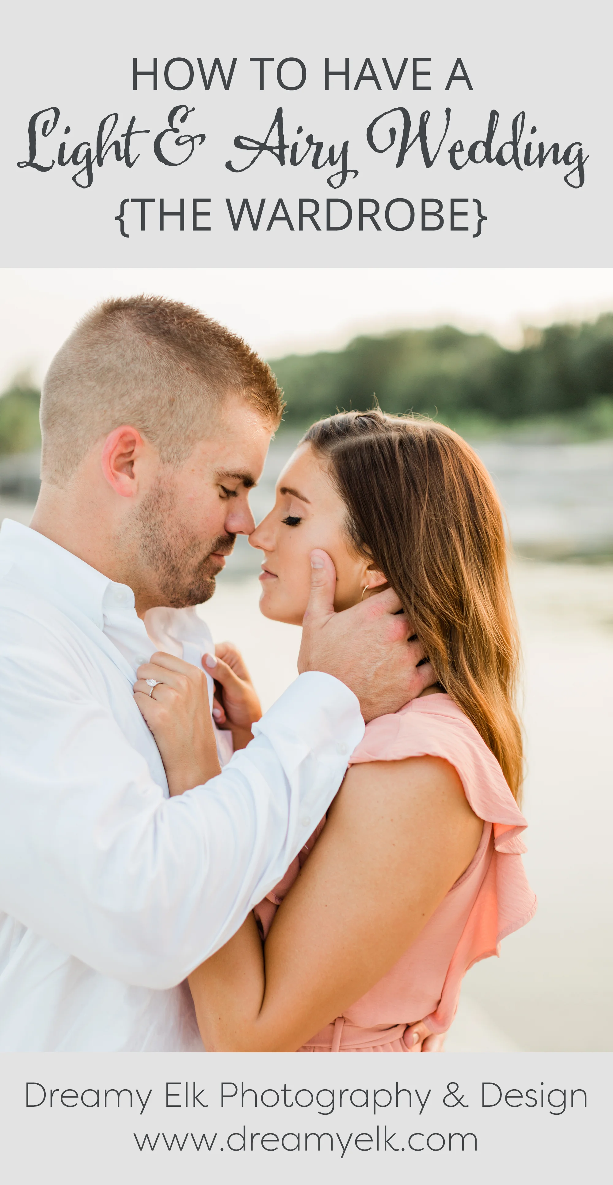 the wardrobe {how to have a light & airy wedding}