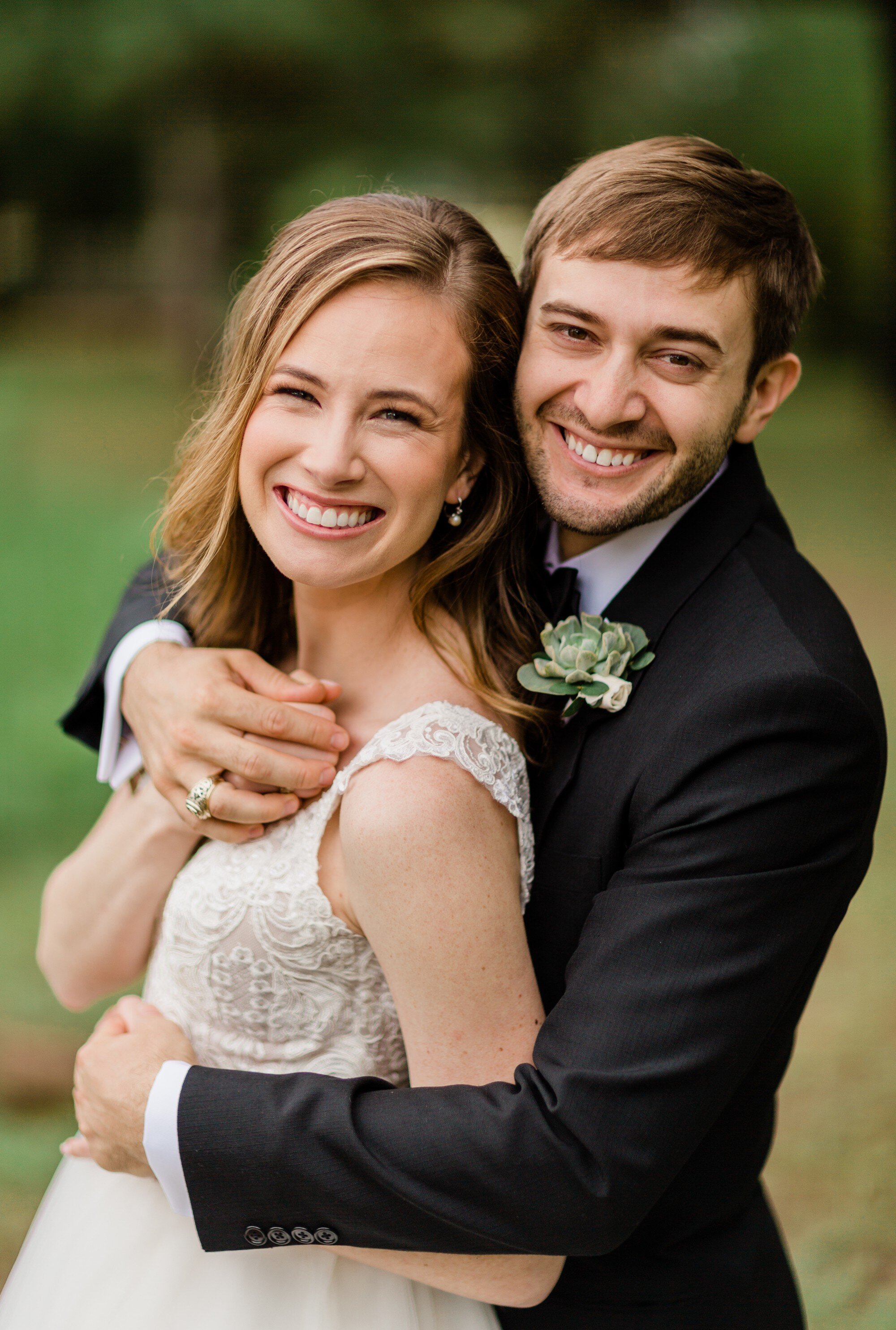  A classy dusty blue spring wedding at St. Theresa's Catholic Church by light and airy Austin wedding photographer Dreamy Elk Photography and Design. Harper Events, Stella York lace wedding dress, Whittington Bridal, Birdy Grey, Pink Palette Artists,