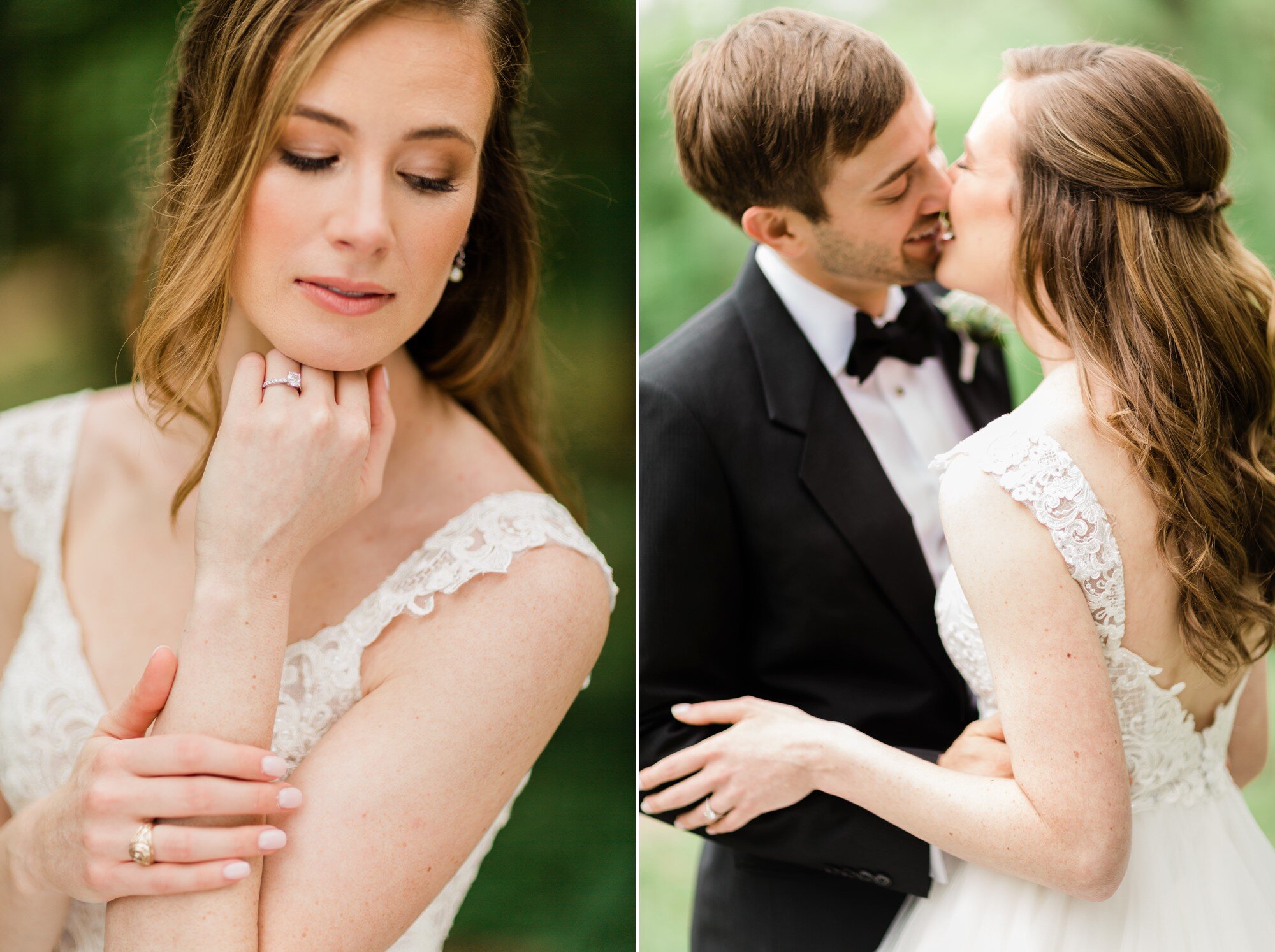  A classy dusty blue spring wedding at St. Theresa's Catholic Church by light and airy Austin wedding photographer Dreamy Elk Photography and Design. Harper Events, Stella York lace wedding dress, Whittington Bridal, Birdy Grey, Pink Palette Artists,