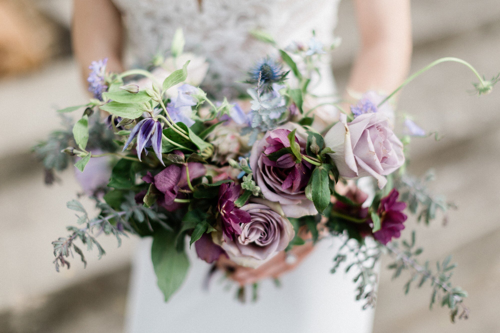 blue and purple styled shoot, austin wedding photographer