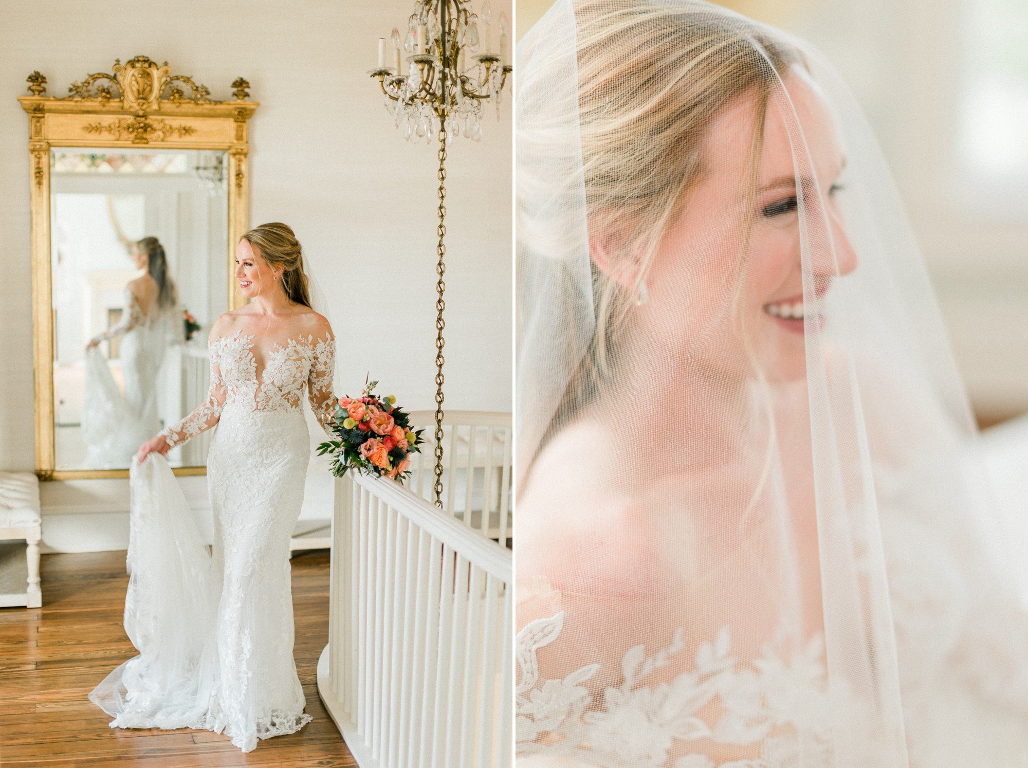 indoor bridal photos