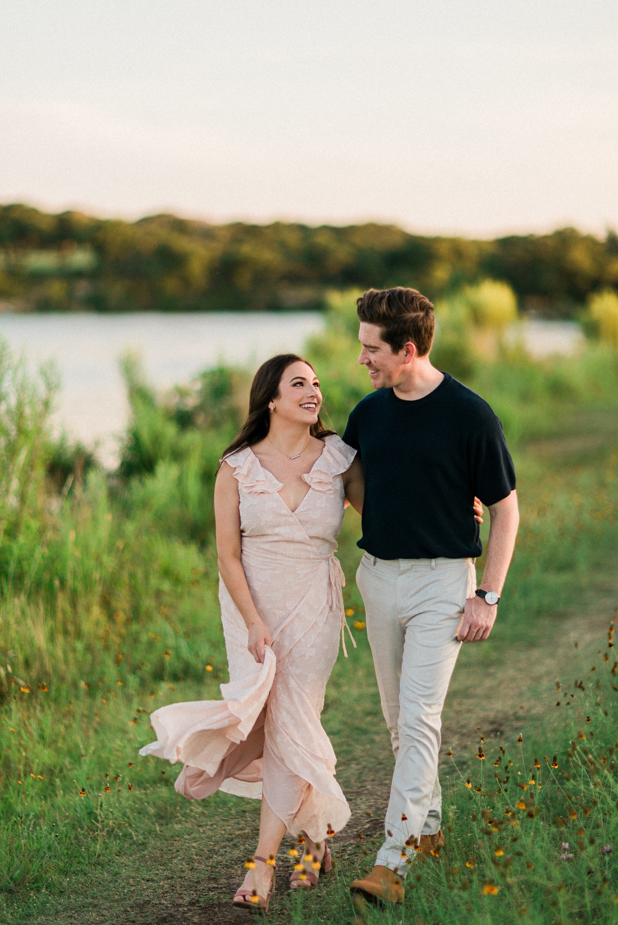 engagement photos by the water