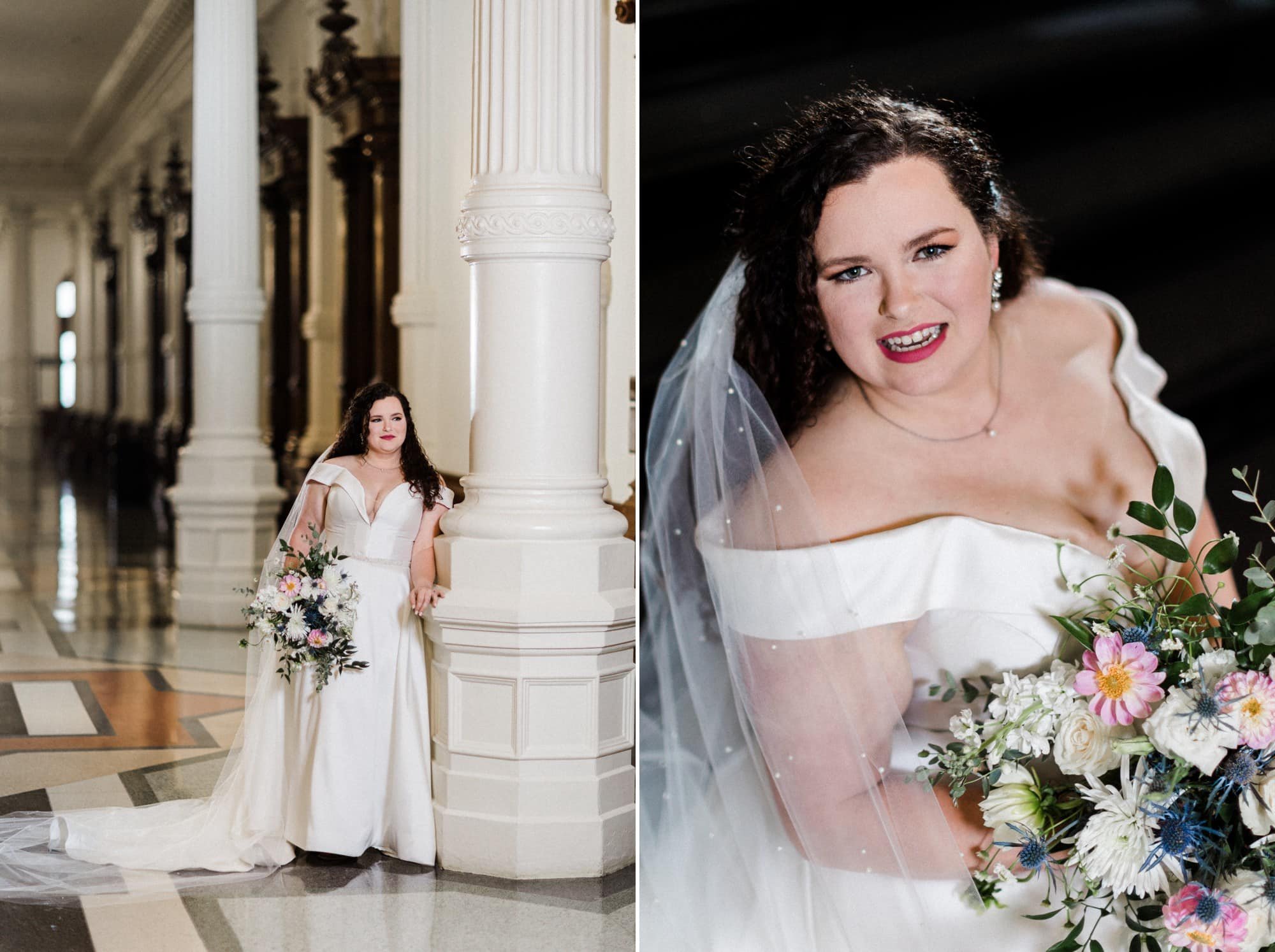 texas state capitol building bridal photo