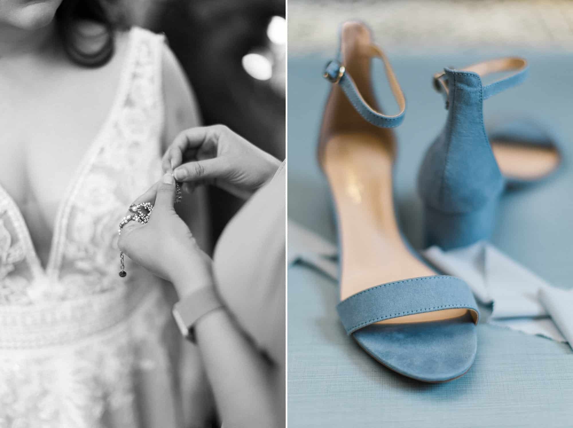 blue suede wedding shoes