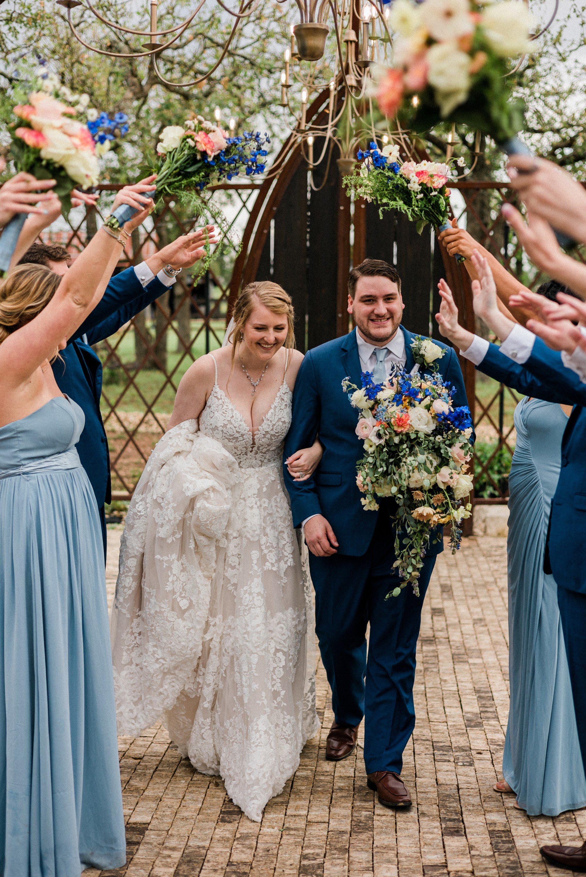 dusty blue bridesmaid dress