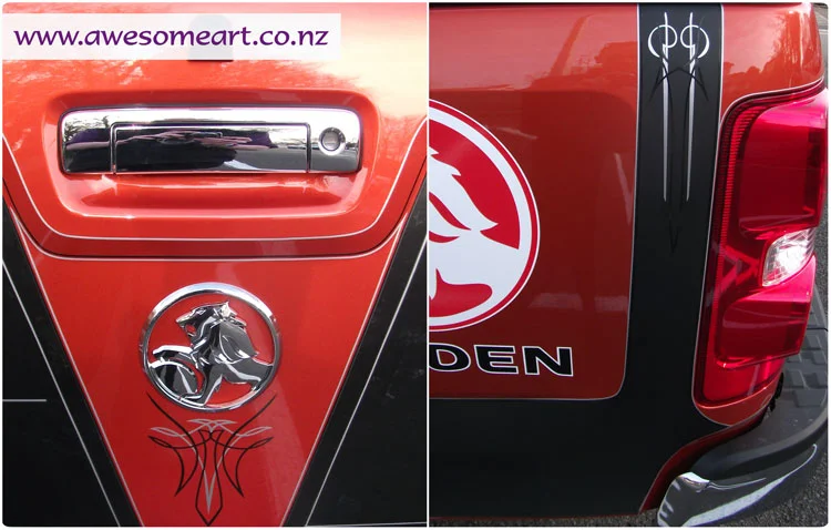 Holden Back and Side Pinstriping
