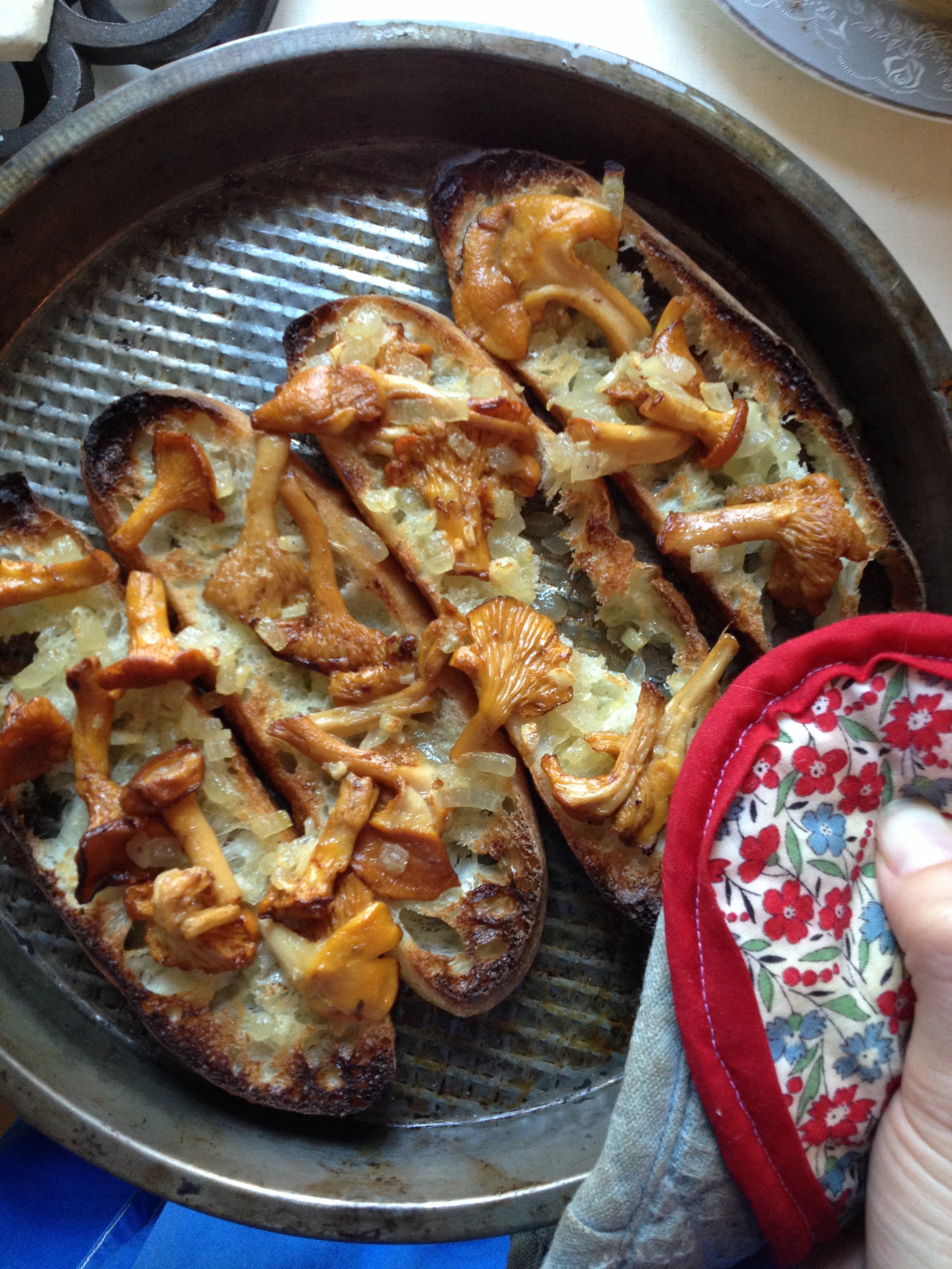 And back to summer, with this tasty treat! Kantarellmacka anyone? (Chanterelle toast, it's what's for dinner).