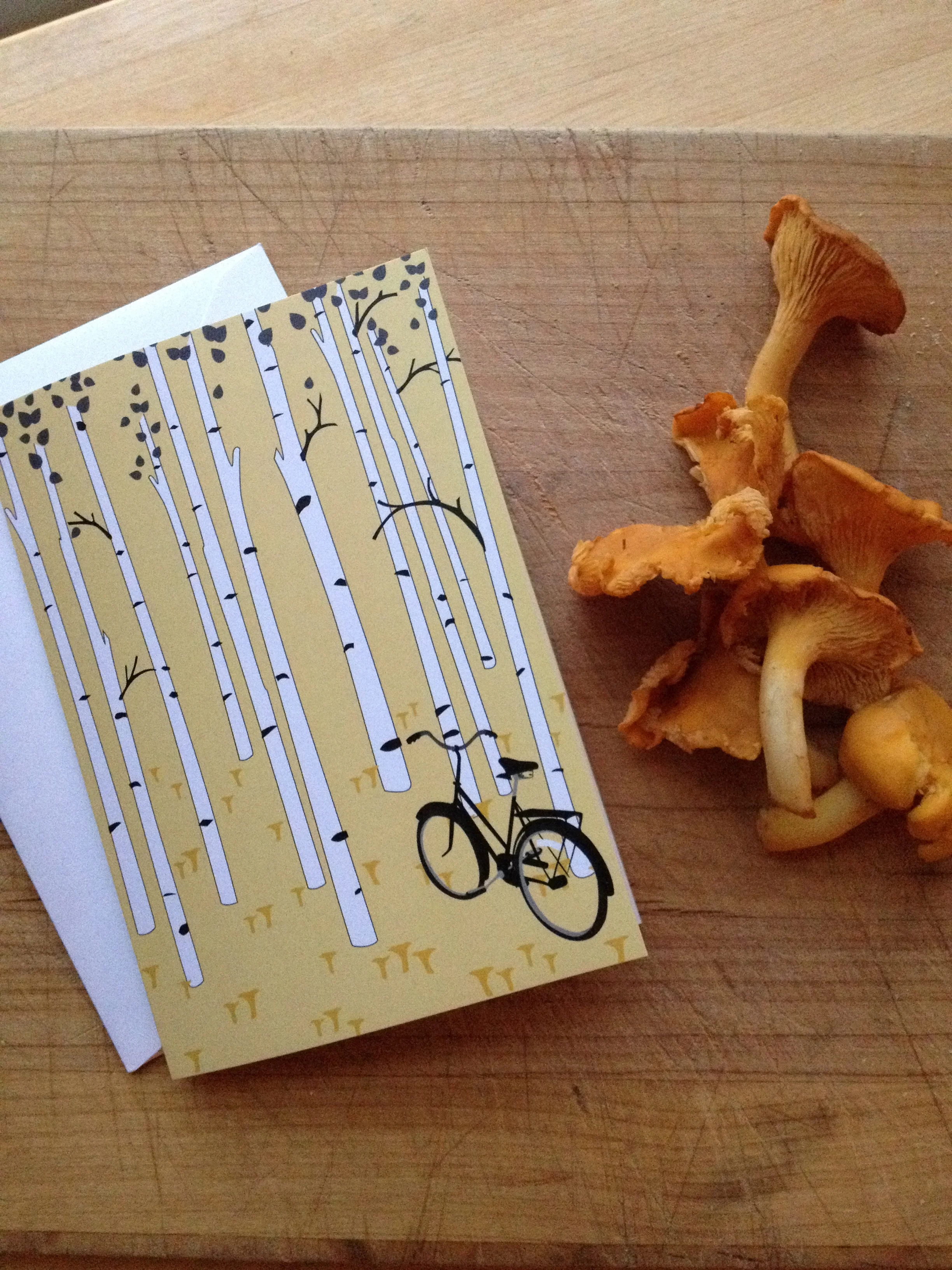 ...Or maybe just a kantarell note card? In the shop later this week!