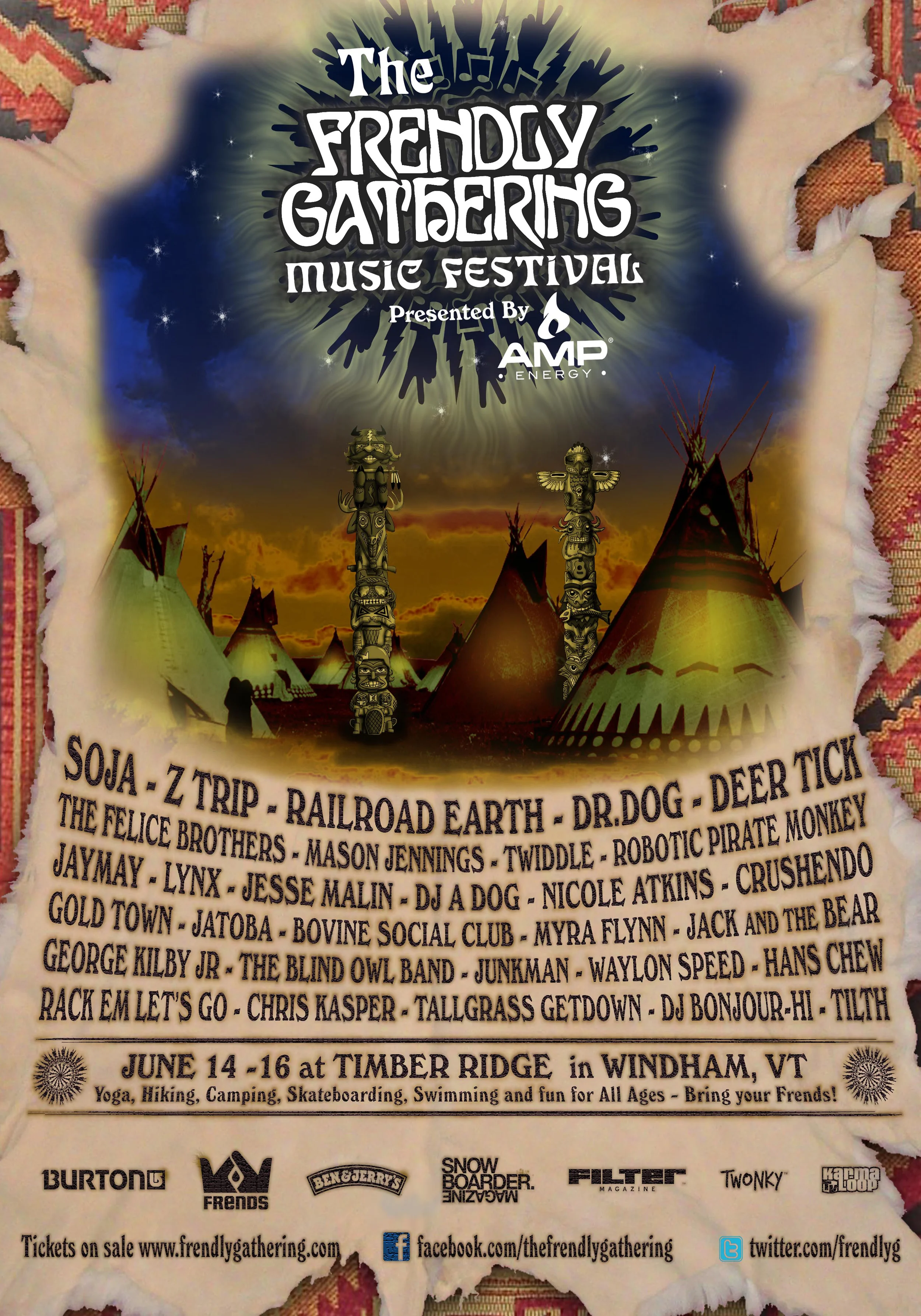 2012 Frendly Gathering Poster Artist: Chuck McLean