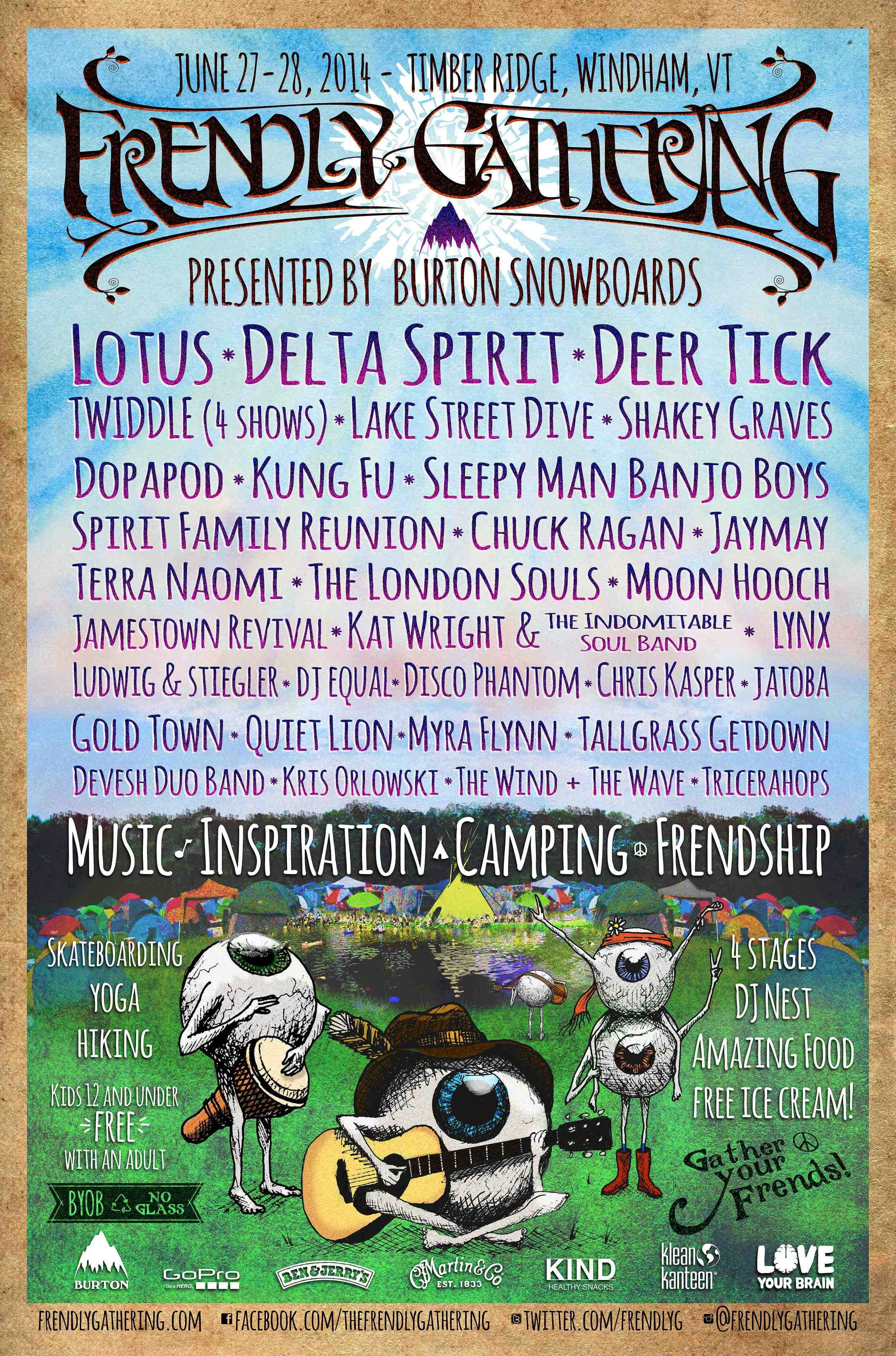 2014 Frendly Gathering Poster Artist: Chuck McLean