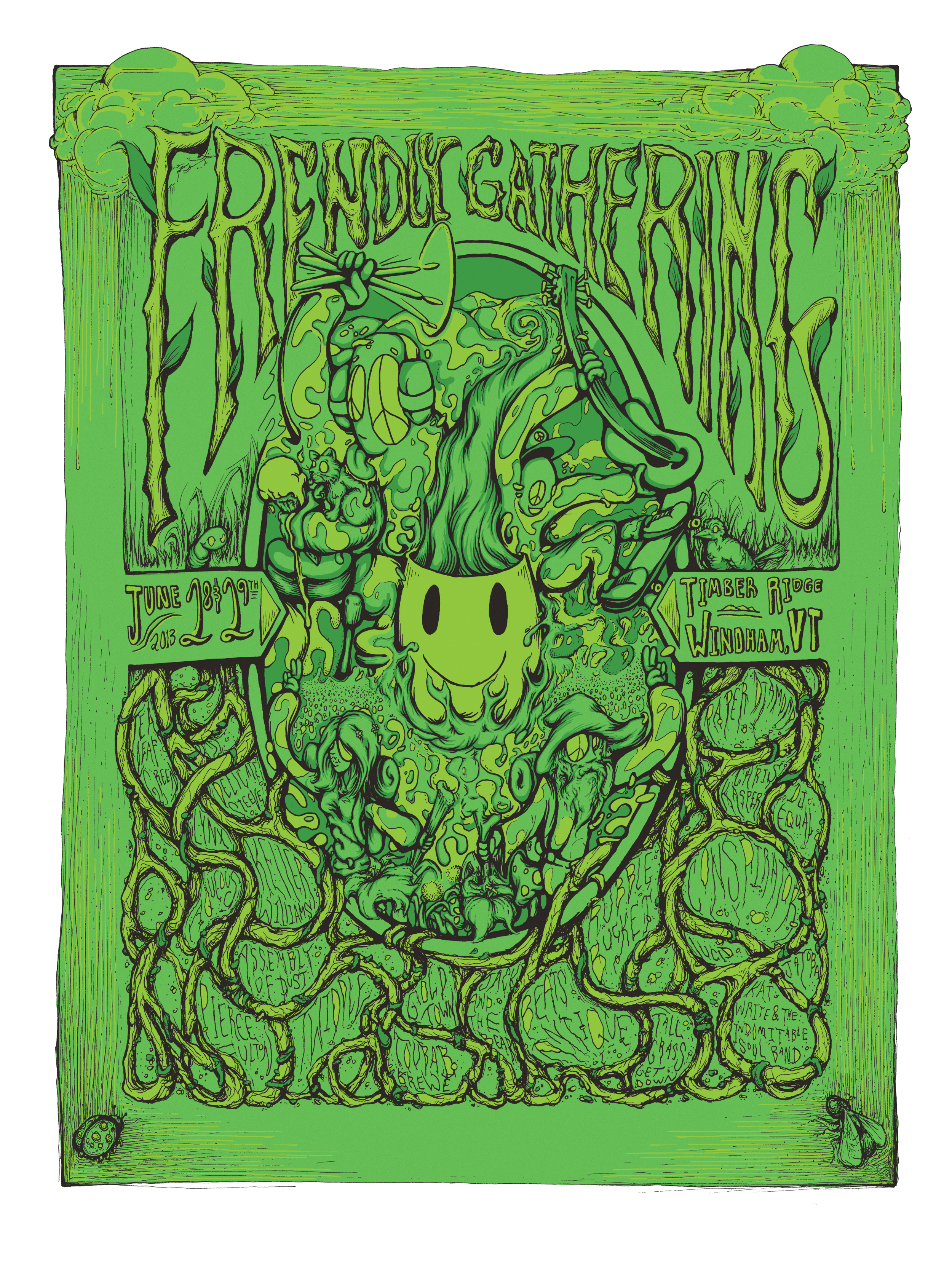 2013 Frendly Gathering Poster Artist: Doug Clark