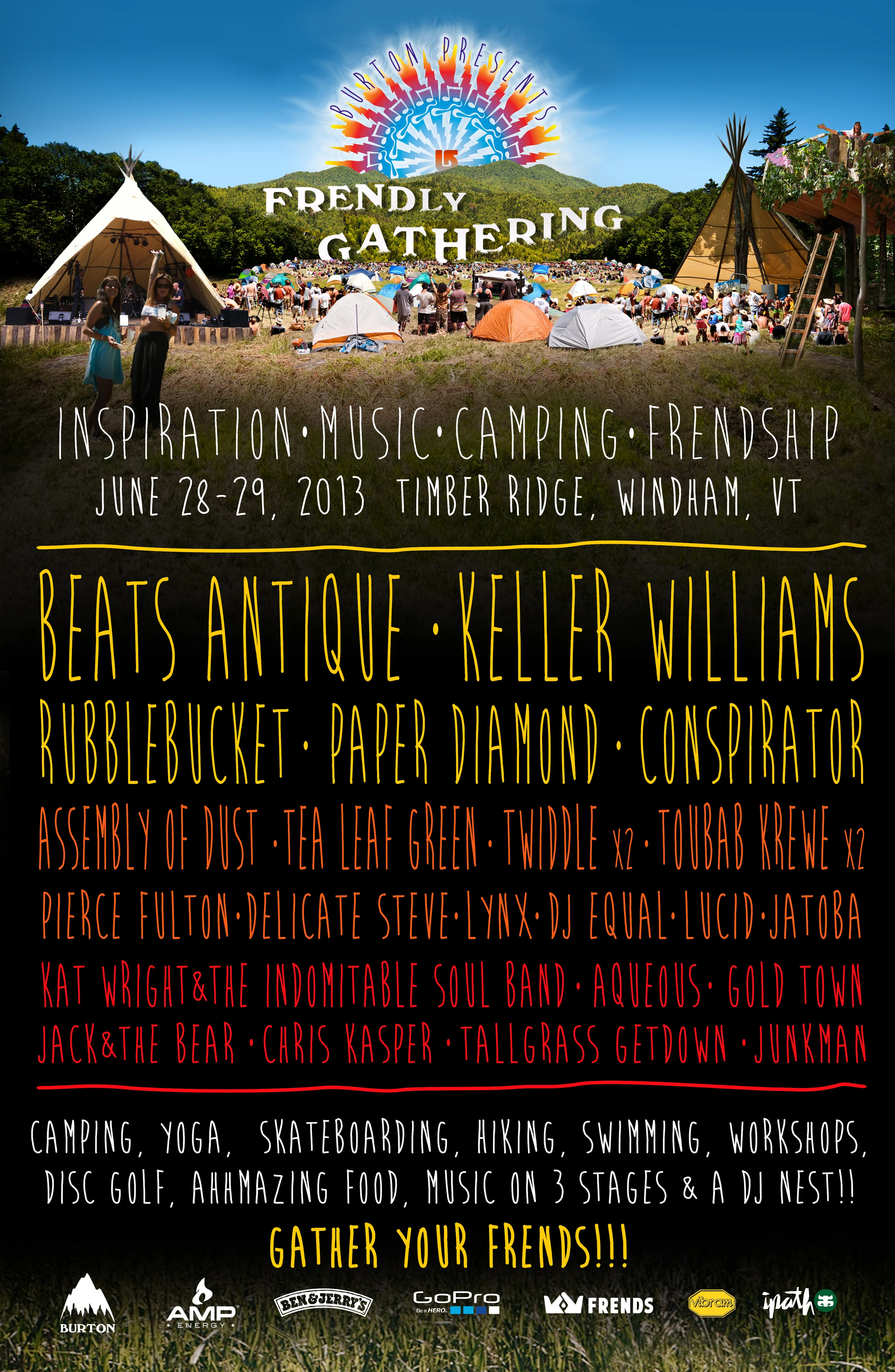 2013 Frendly Gathering Poster Artist: Chuck McLean