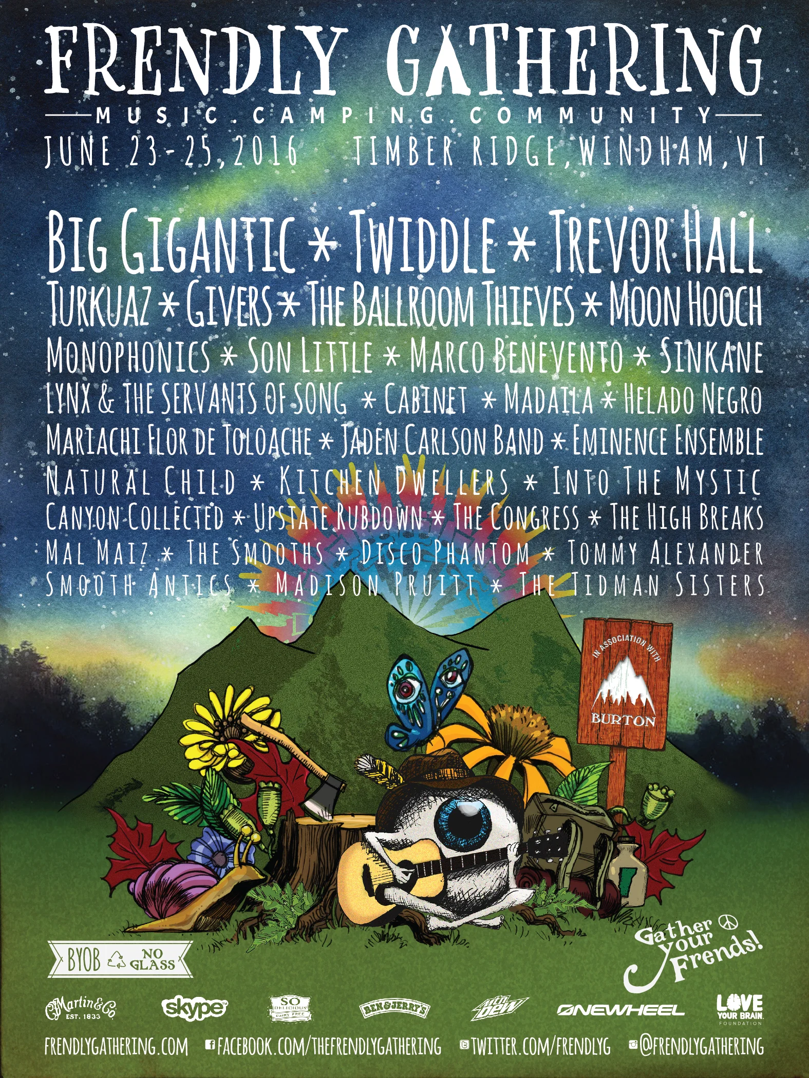 2016 Frendly Gathering Poster Artist: Reuben Negron
