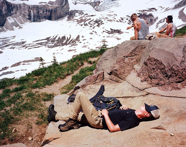 Lying in the summer son at Mt Rainer, Mt. Rainer National Park, Washington, July 2018. 
#mtrainier #nationalparkservice #trailstories #naptime #gooutside #hiking #wanderlust #wanderer #kodakfilm #kodakportra400 #portra400 #mamiya7 #shootfilm #shootfi