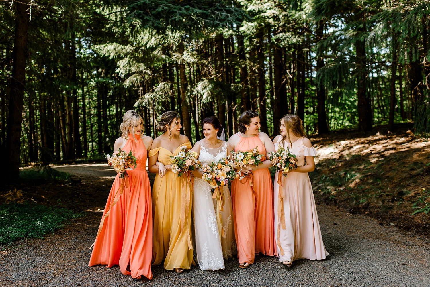 citrus colored bridesmaid dresses Radiant Hues: Embracing the Warmth of Orange Bridesmaid Dresses