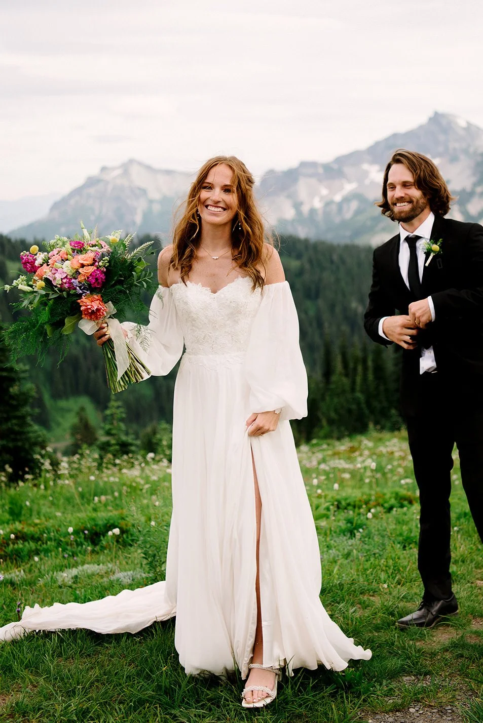 Mountain Adventure Elopement at Mt Rainier National Park | Sophia + Nick 