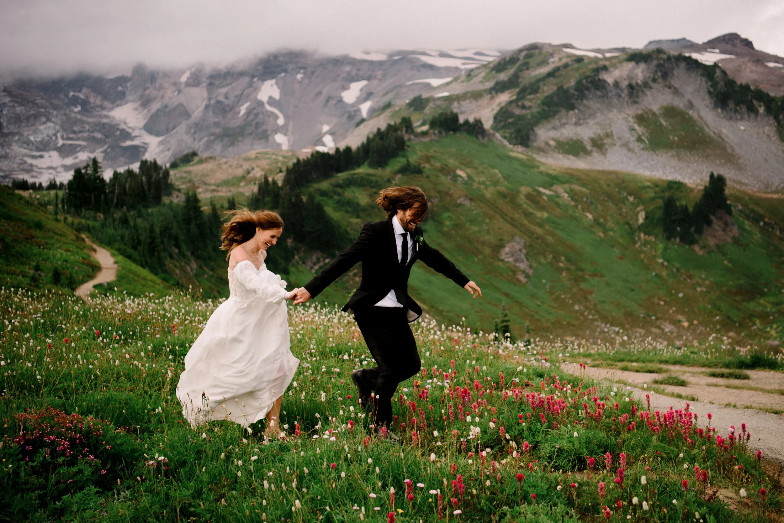 Mountain Adventure Elopement at Mt Rainier National Park | Sophia + Nick 