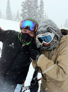 Targhee- Rach and me last March
