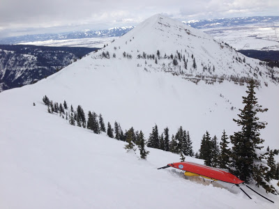 (view of Peaked after hiking Mary's Nipple- Targhee)