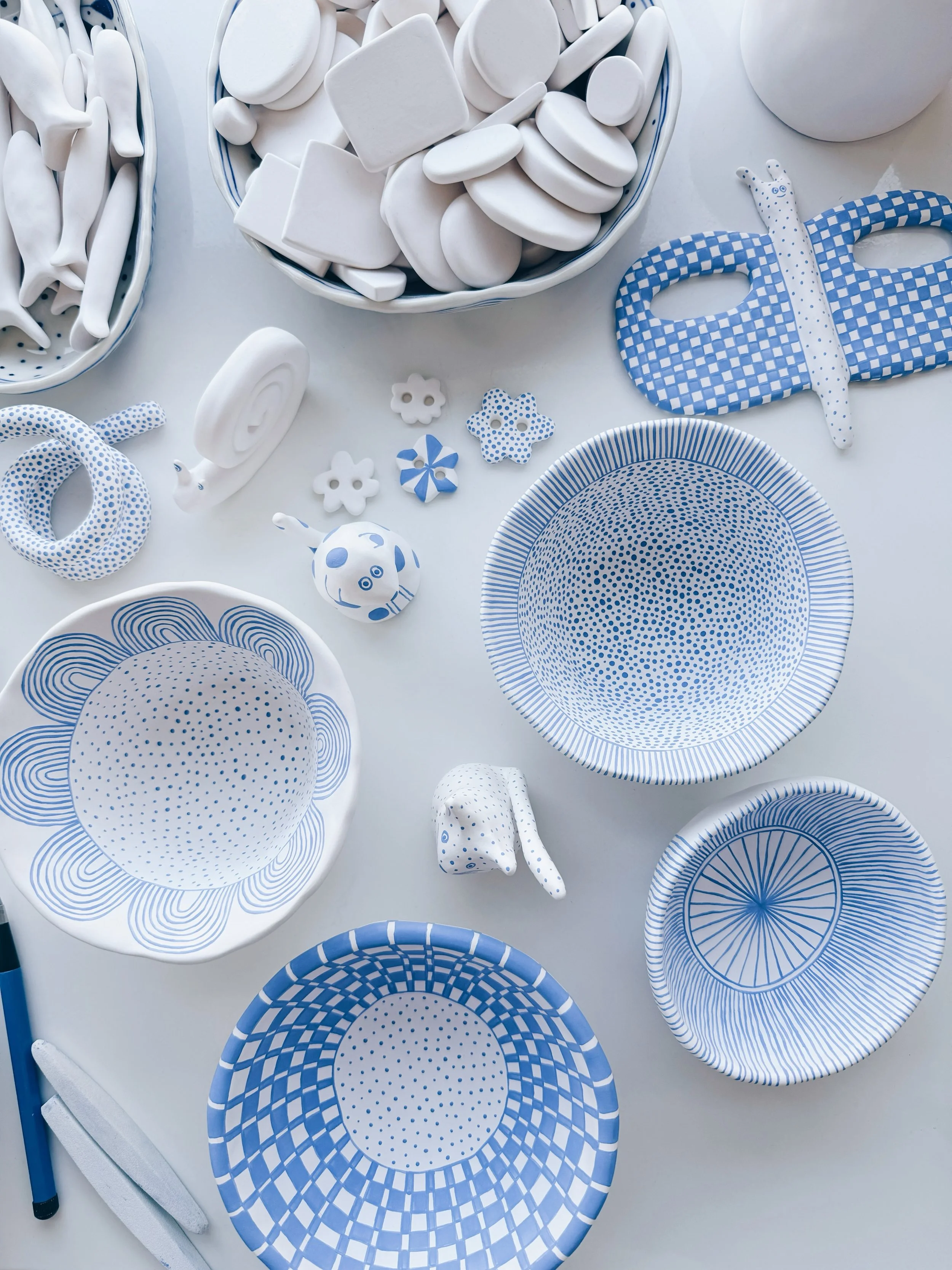 On my desk today. 🌀 New things coming to my shop soon soon soon!
