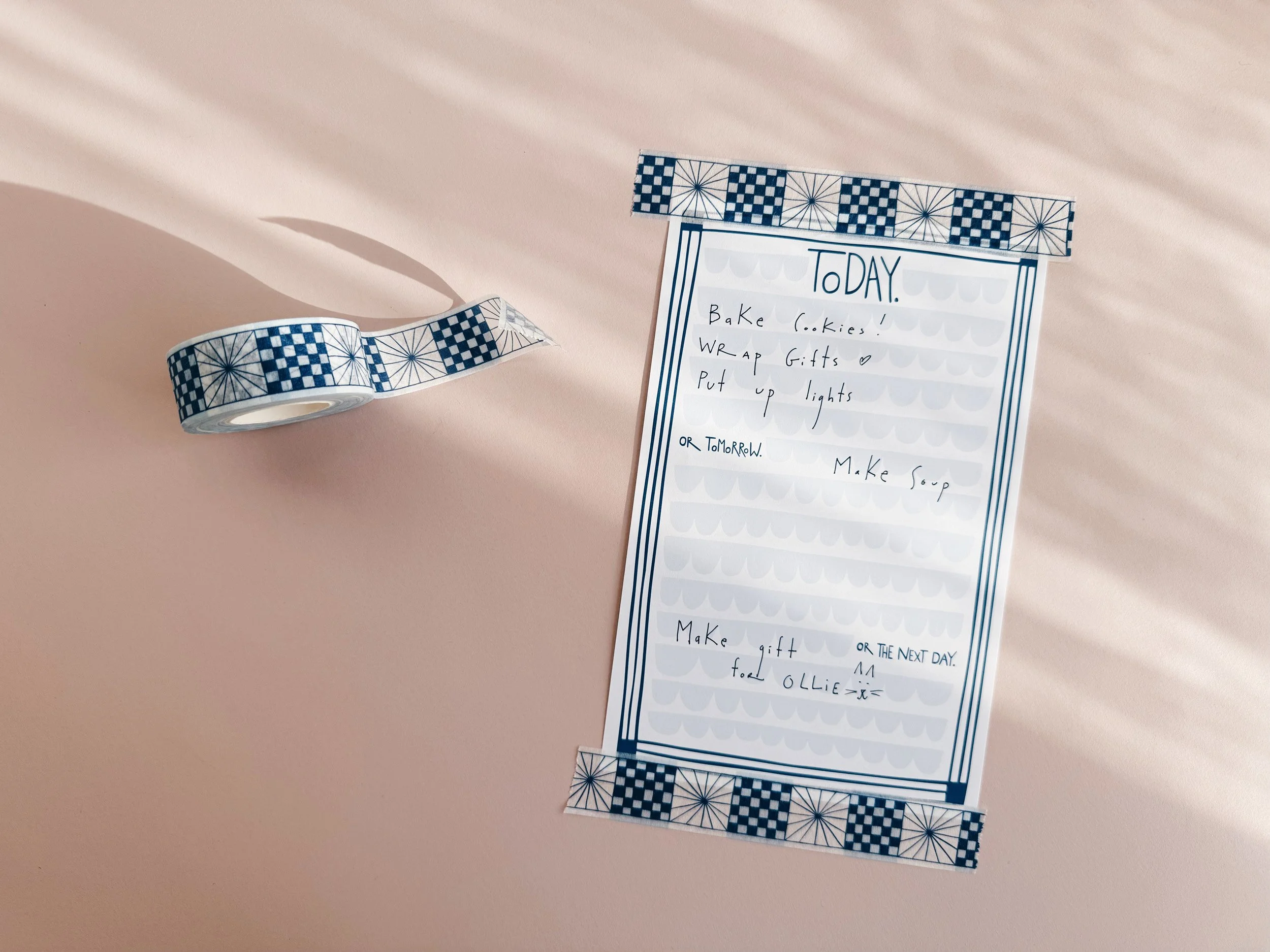 Fun patterned masking tape!