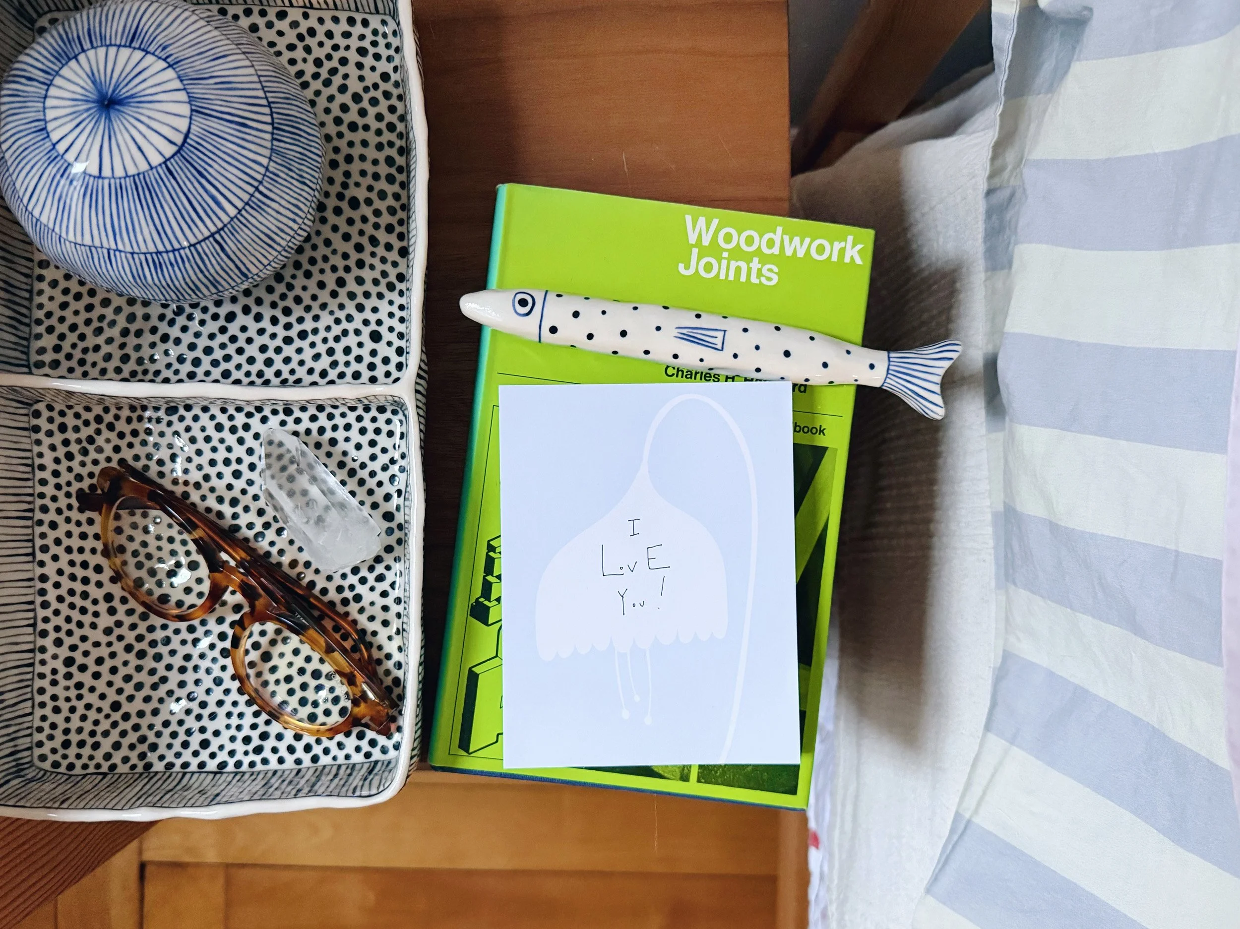 Notepad with flower design.