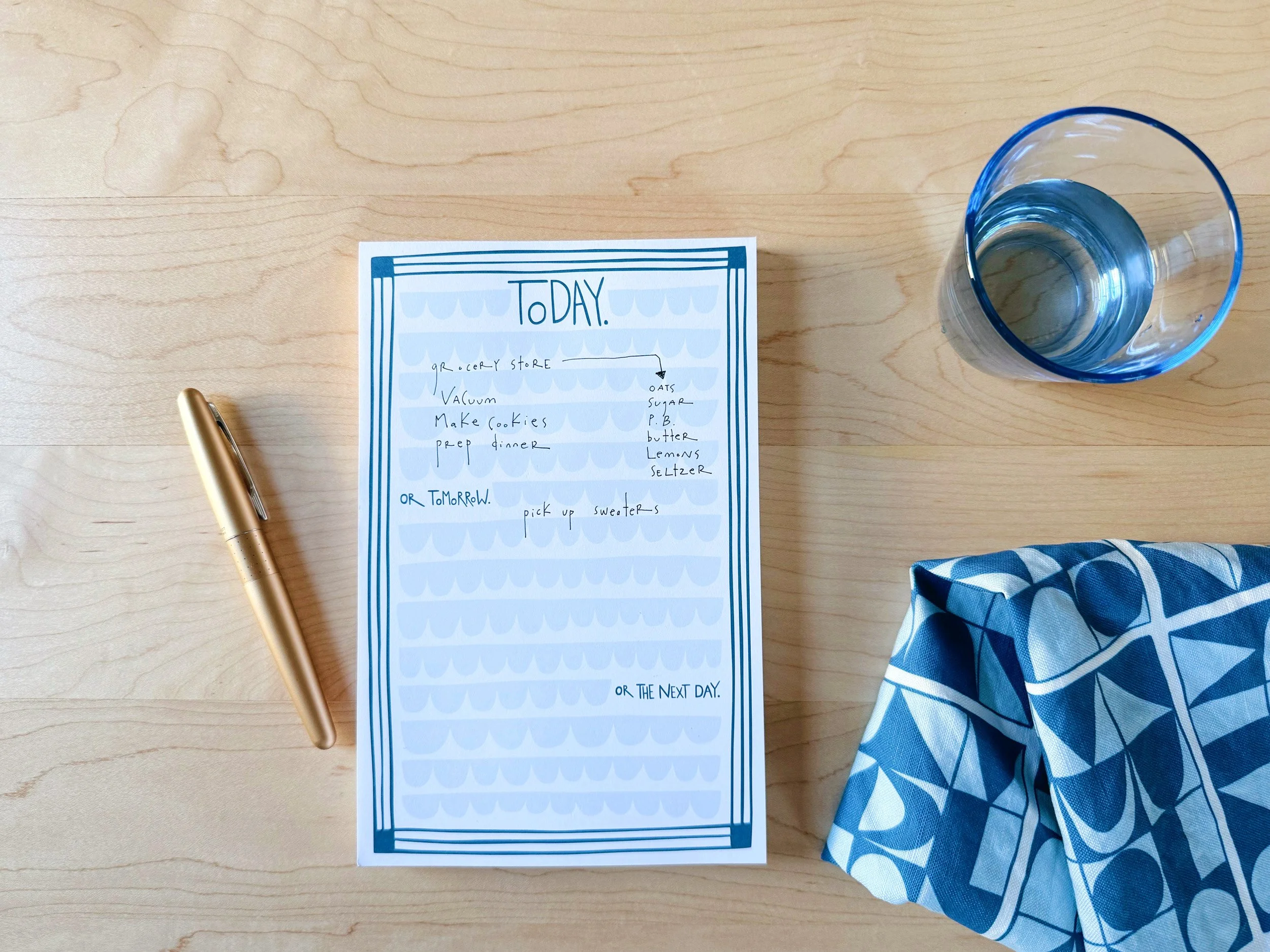 Notepad with Today design