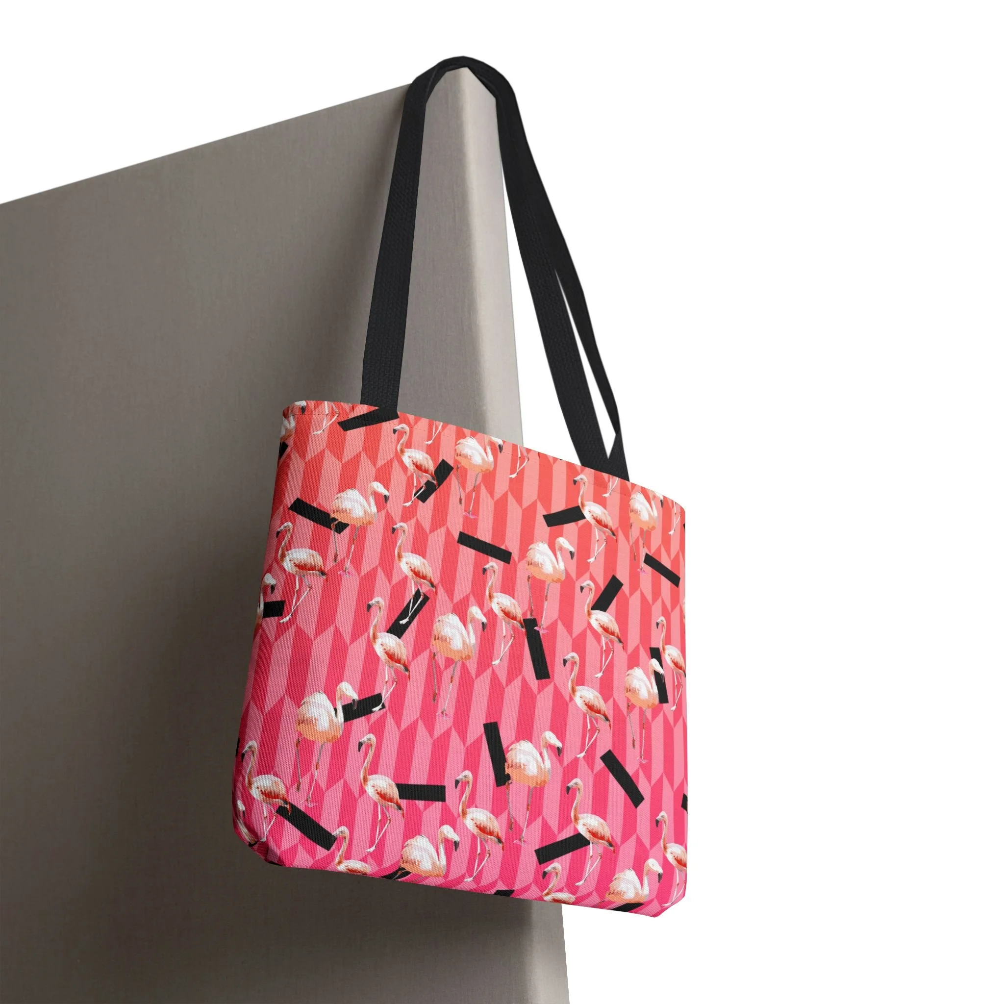 Candy Flamingos - Tote Bag 16x16 Hanging.png