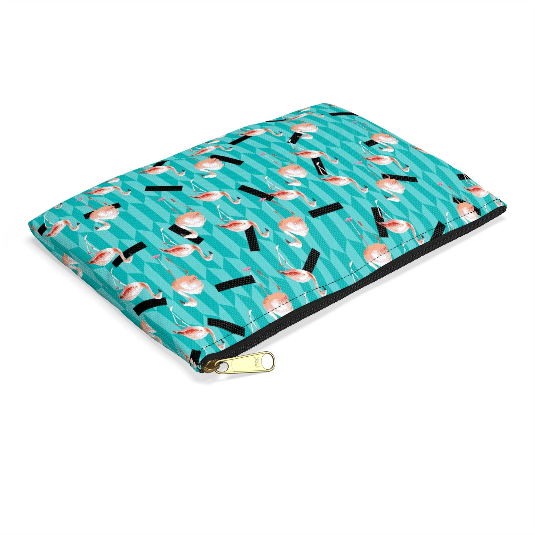 Taffy Flamingos - Accessory Pouch (Small) Side.png