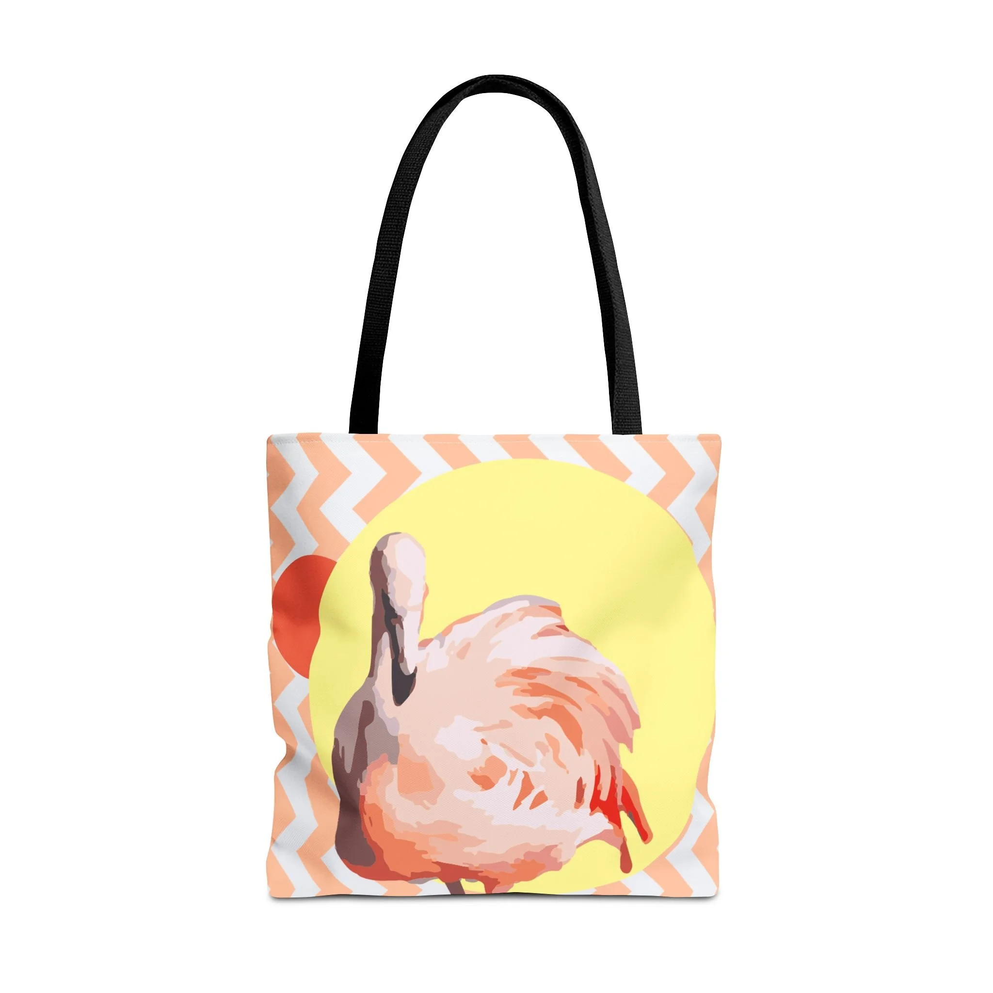 Zig Zag Flamingo - Tote Bag 18x18 Front.png
