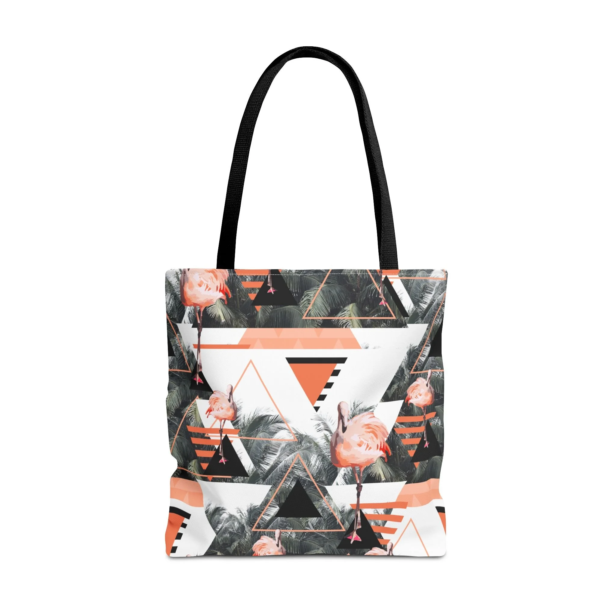 Black Beach Flamingos - Tote Bag 18x18 Front.png