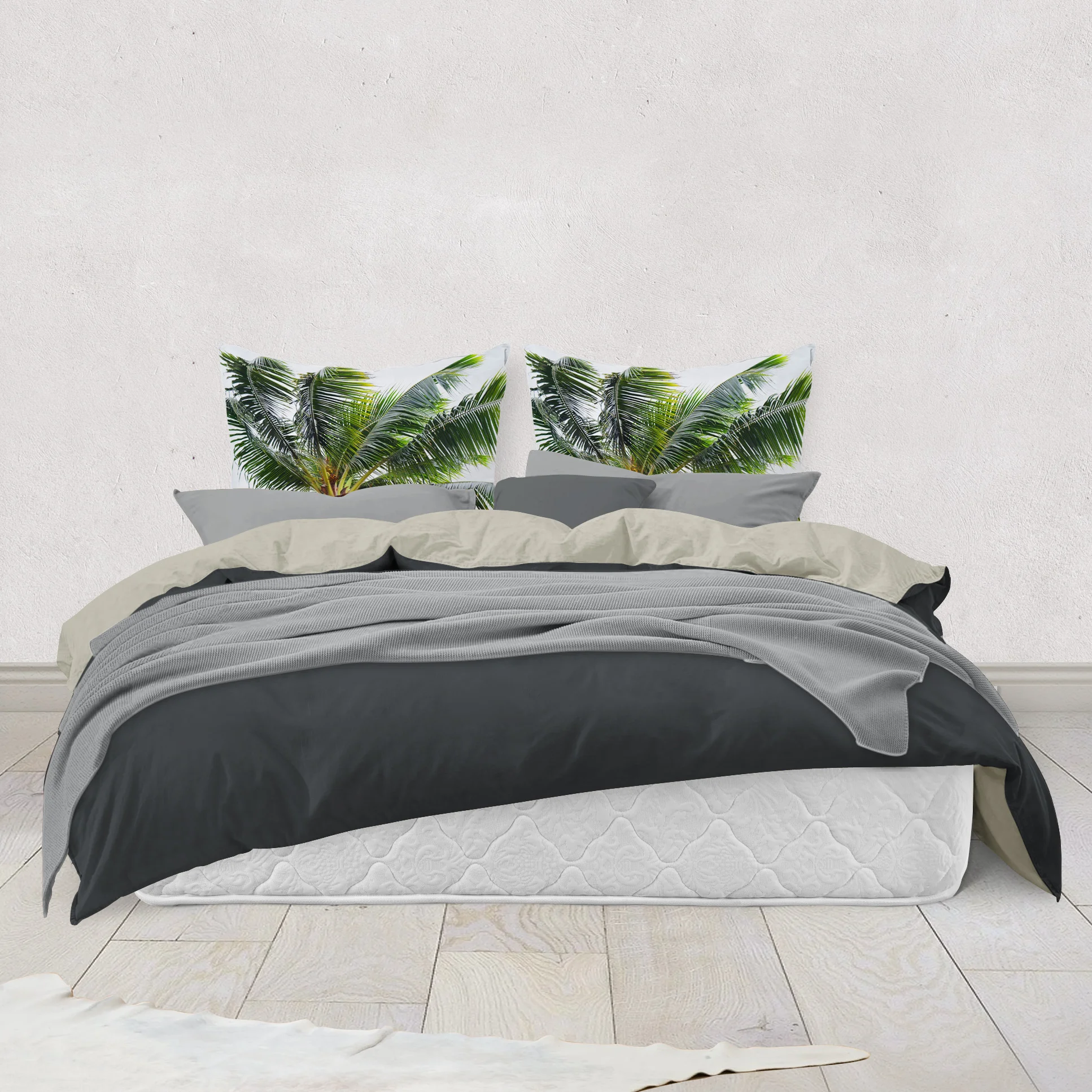 Caribbean Palm - Throw Pillow