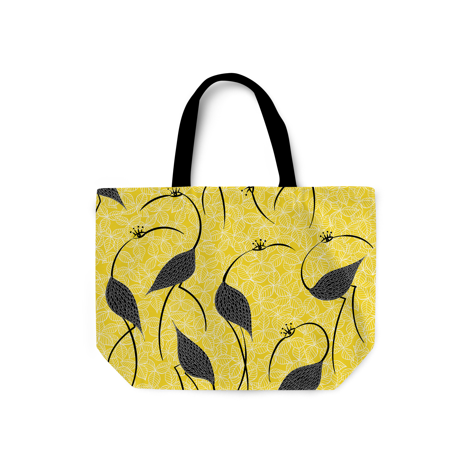 Feathered Birds and Leaves by Elisabeth Maurland - Weekender Tote