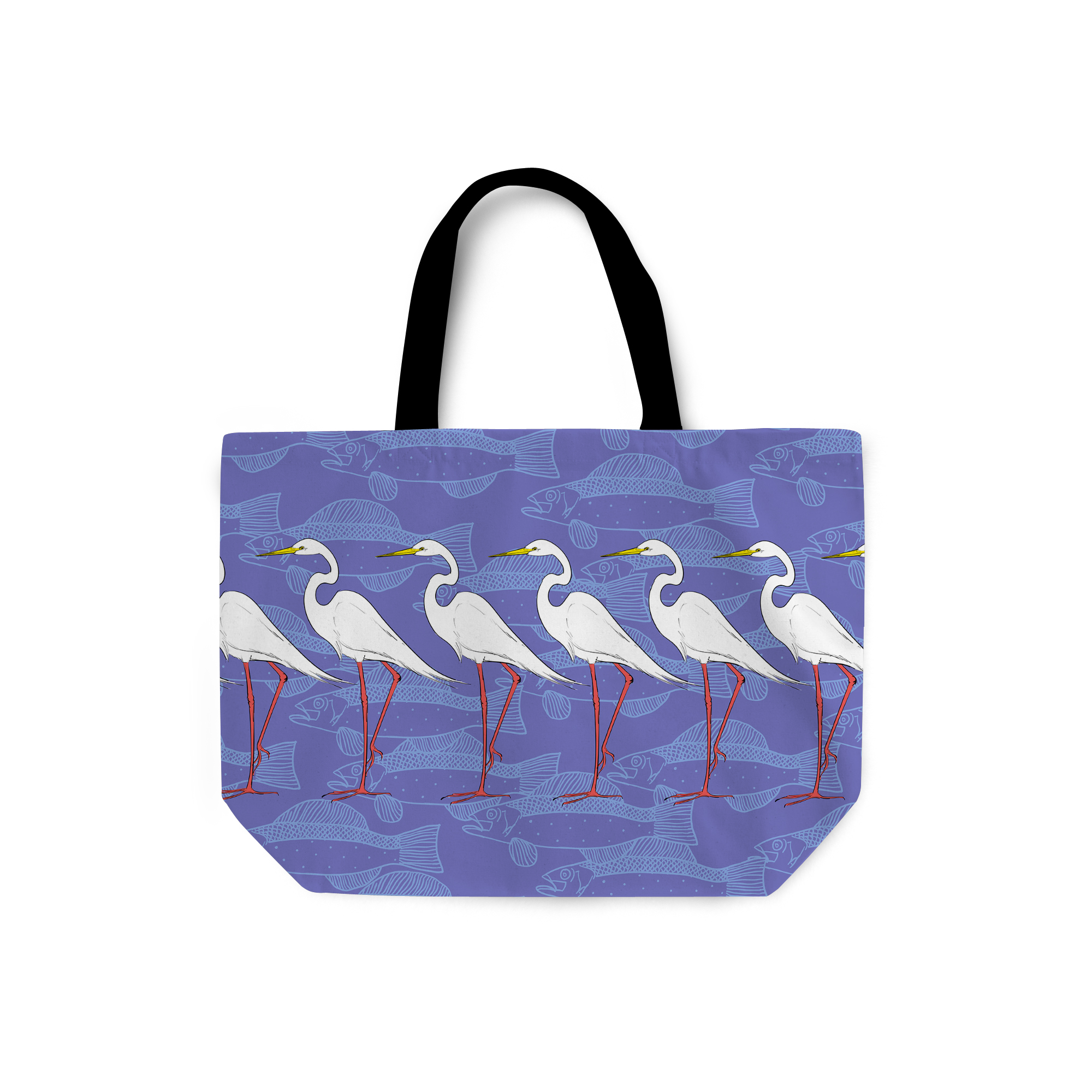 Egrets and Fish by Elisabeth Maurland - Weekender Tote