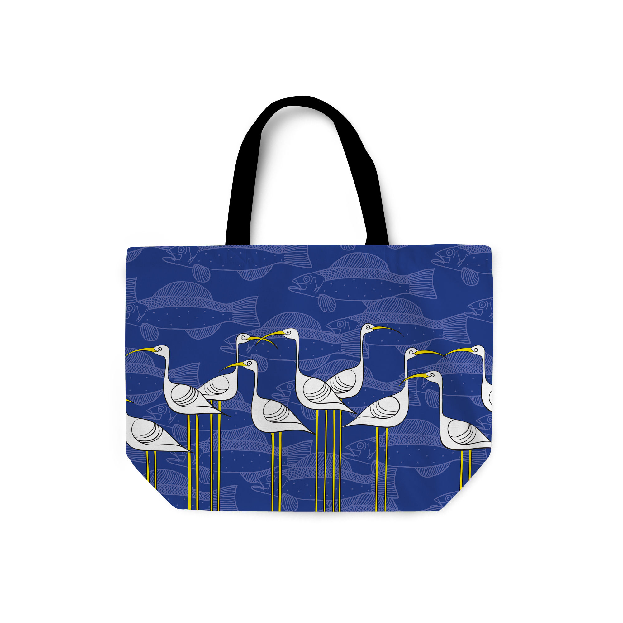 Ibis and Fish by Elisabeth Maurland - Weekender Tote