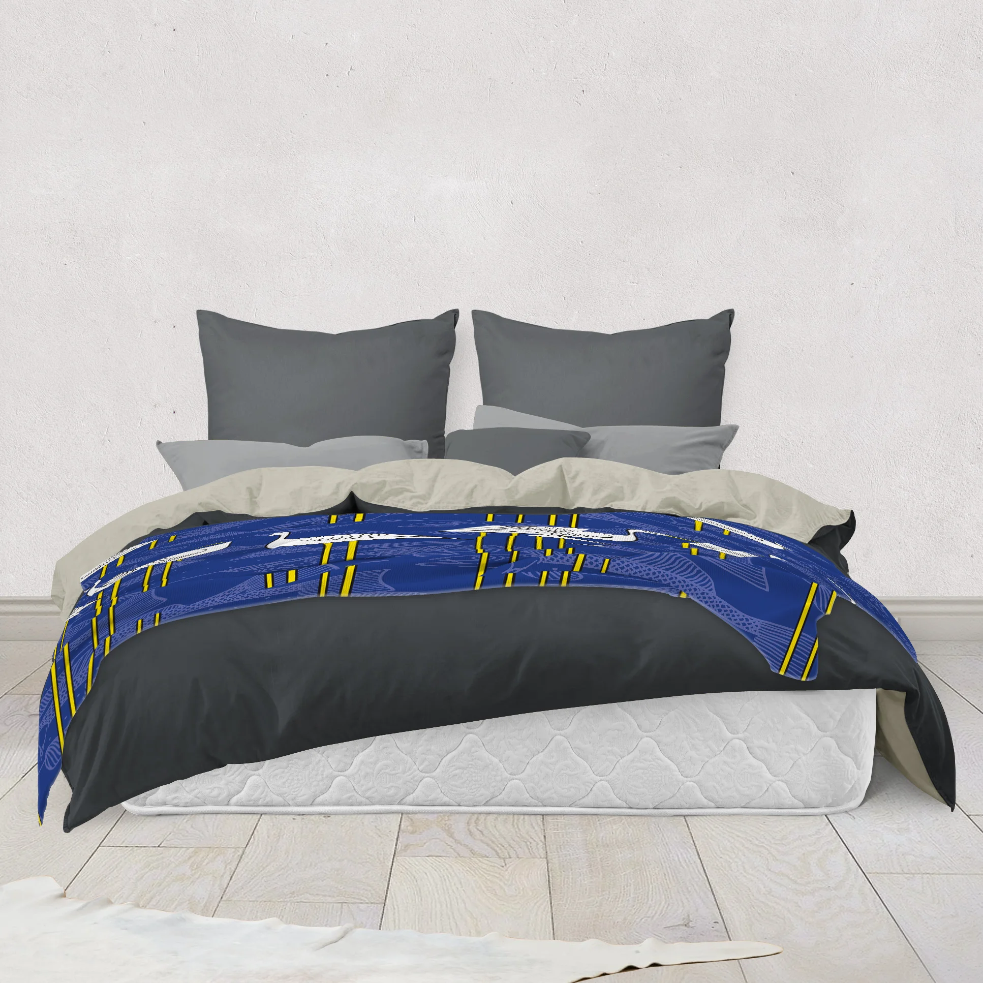 Ibis and Fish by Elisabeth Maurland - Fleece Blanket