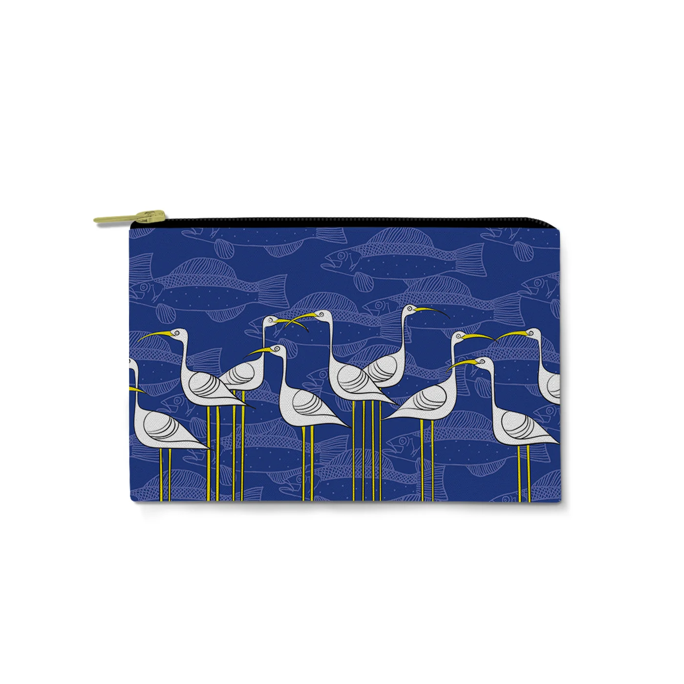 Ibis and Fish by Elisabeth Maurland - Carry-All Pouch
