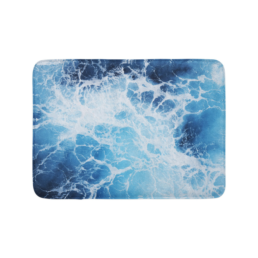 Blue Slate Fade - Bath Mat — Beach Surf Decor by Nature