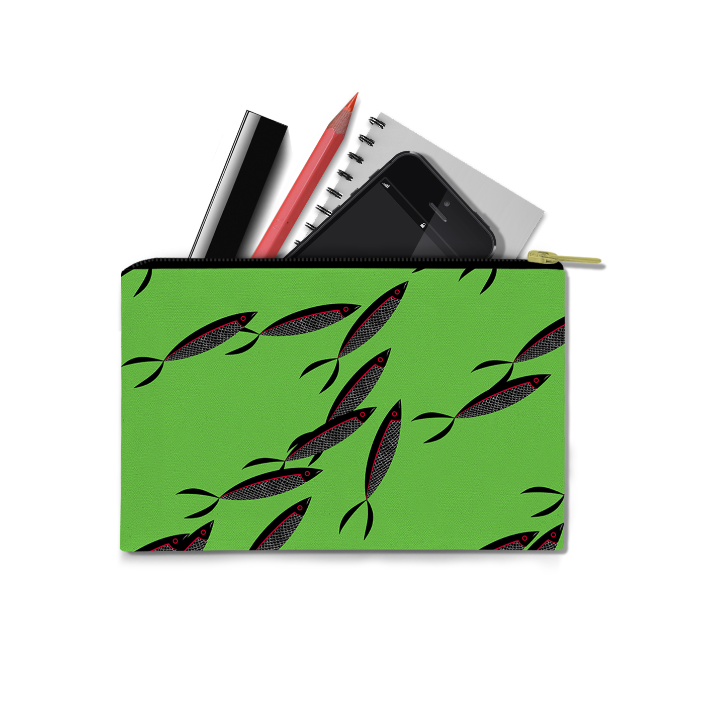Black Sardines by Elisabeth Maurland - Carry-All Pouch