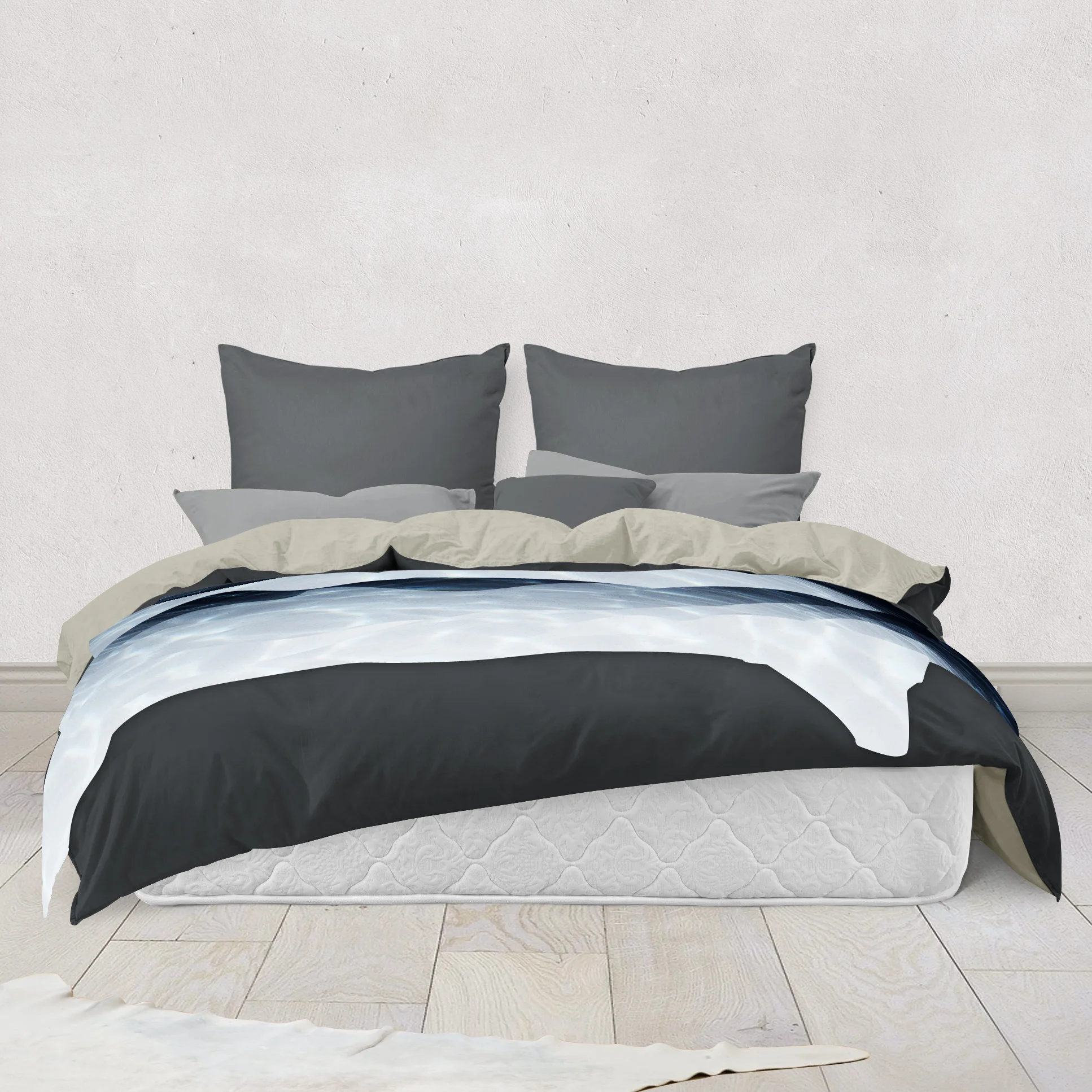 Blue Slate Fade - Fleece Blanket