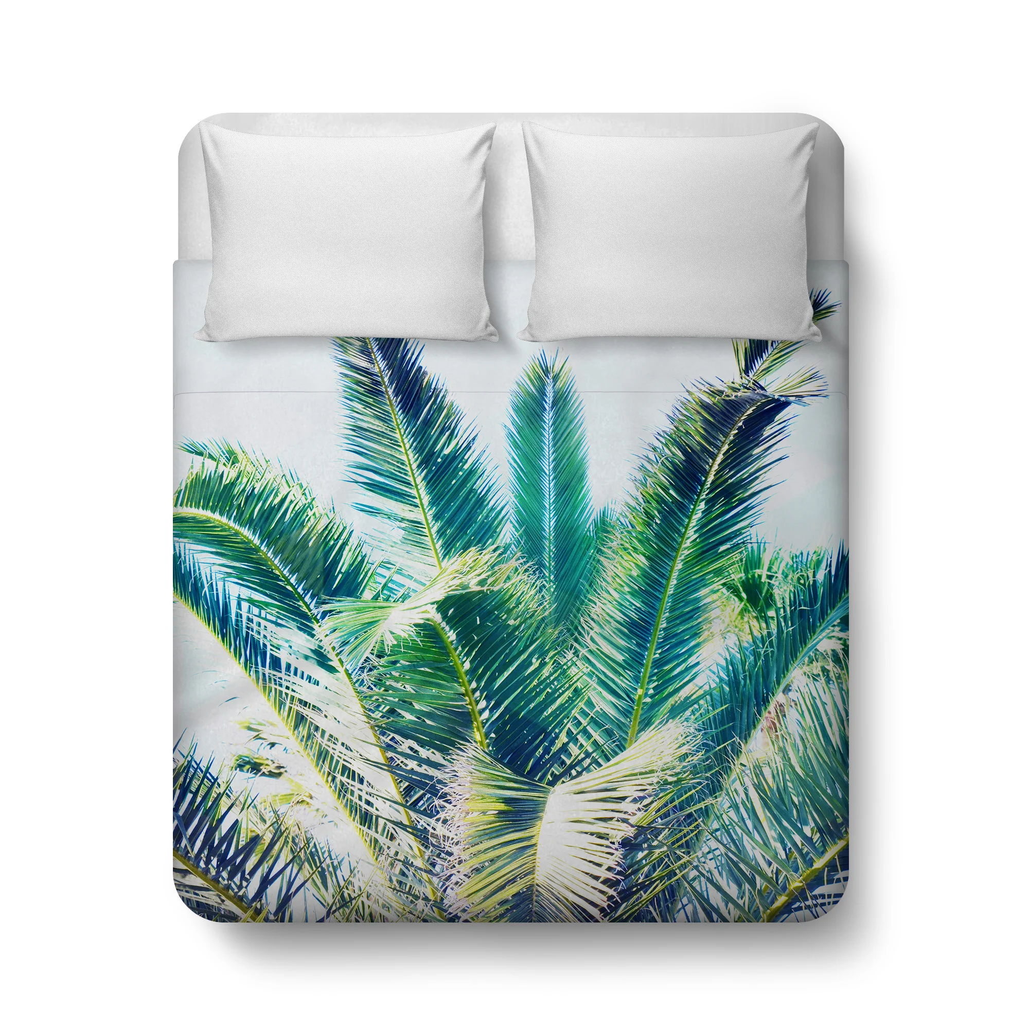 Summer Green Palms - Duvet Cover